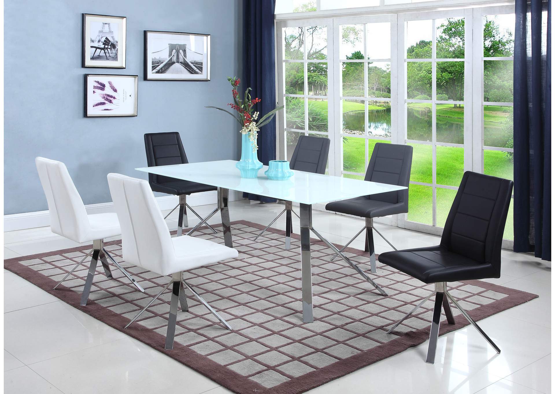 Contemporary Upholstered Swivel Side Chair