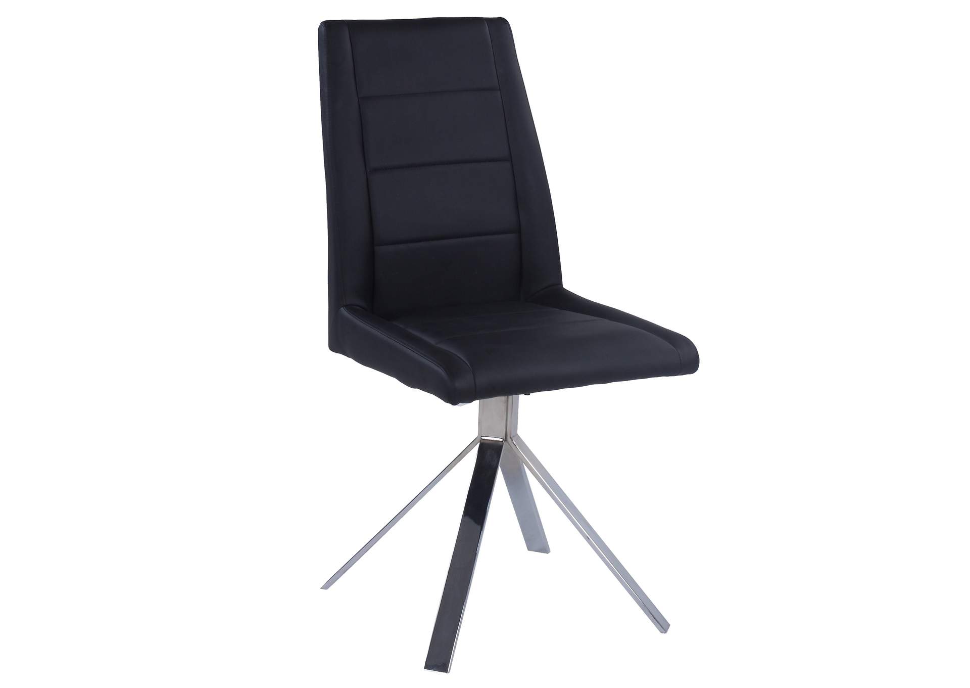 Contemporary Upholstered Swivel Side Chair image 3