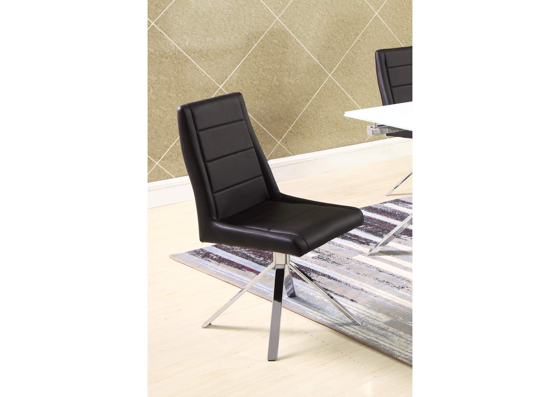 Contemporary Upholstered Swivel Side Chair image 7