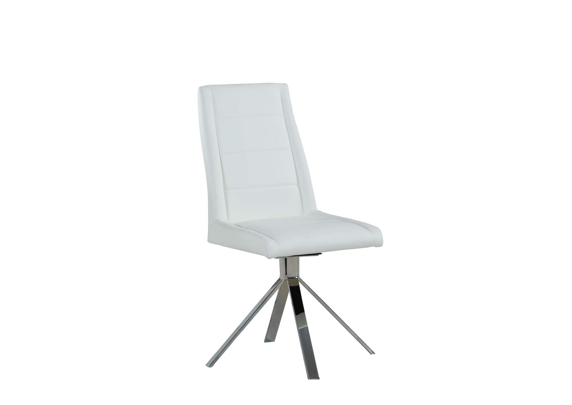 Contemporary Upholstered Swivel Side Chair image 3
