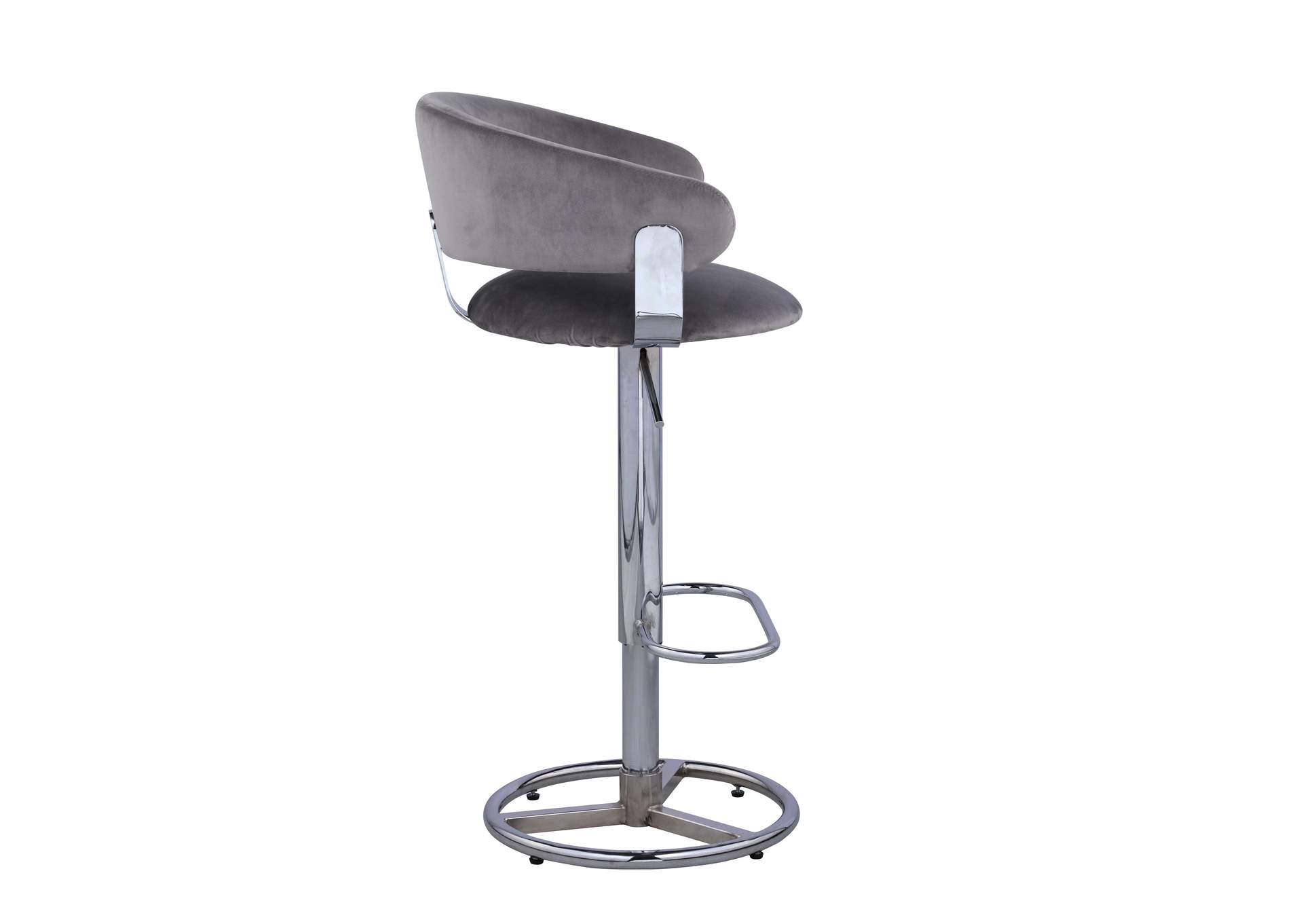 Contemporary Channel Back Height-Adjustable Stool image 6