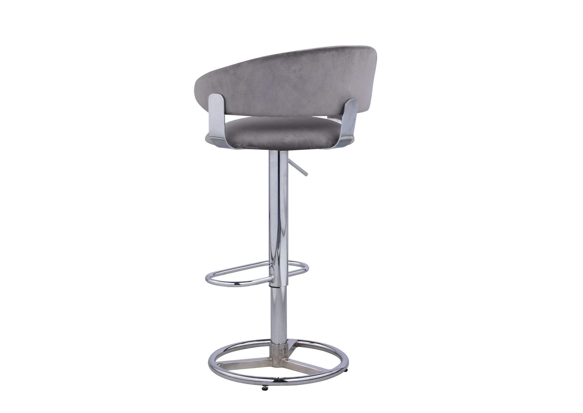 Contemporary Channel Back Height-Adjustable Stool image 4
