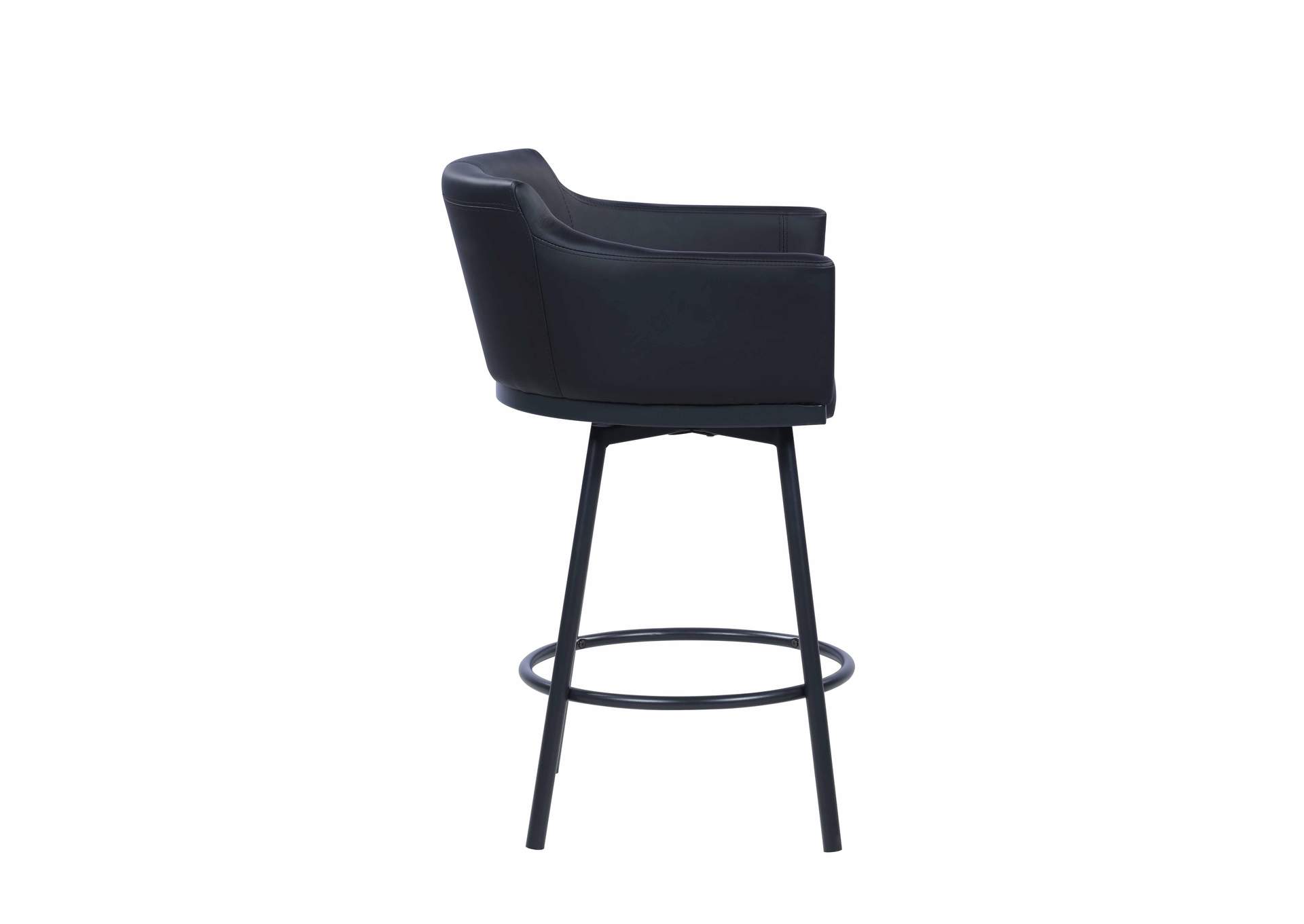 Modern Club Counter Stool With Memory Swivel image 5