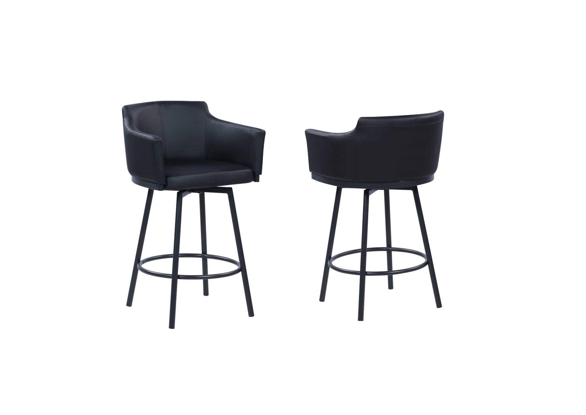 Modern Club Counter Stool With Memory Swivel image 3