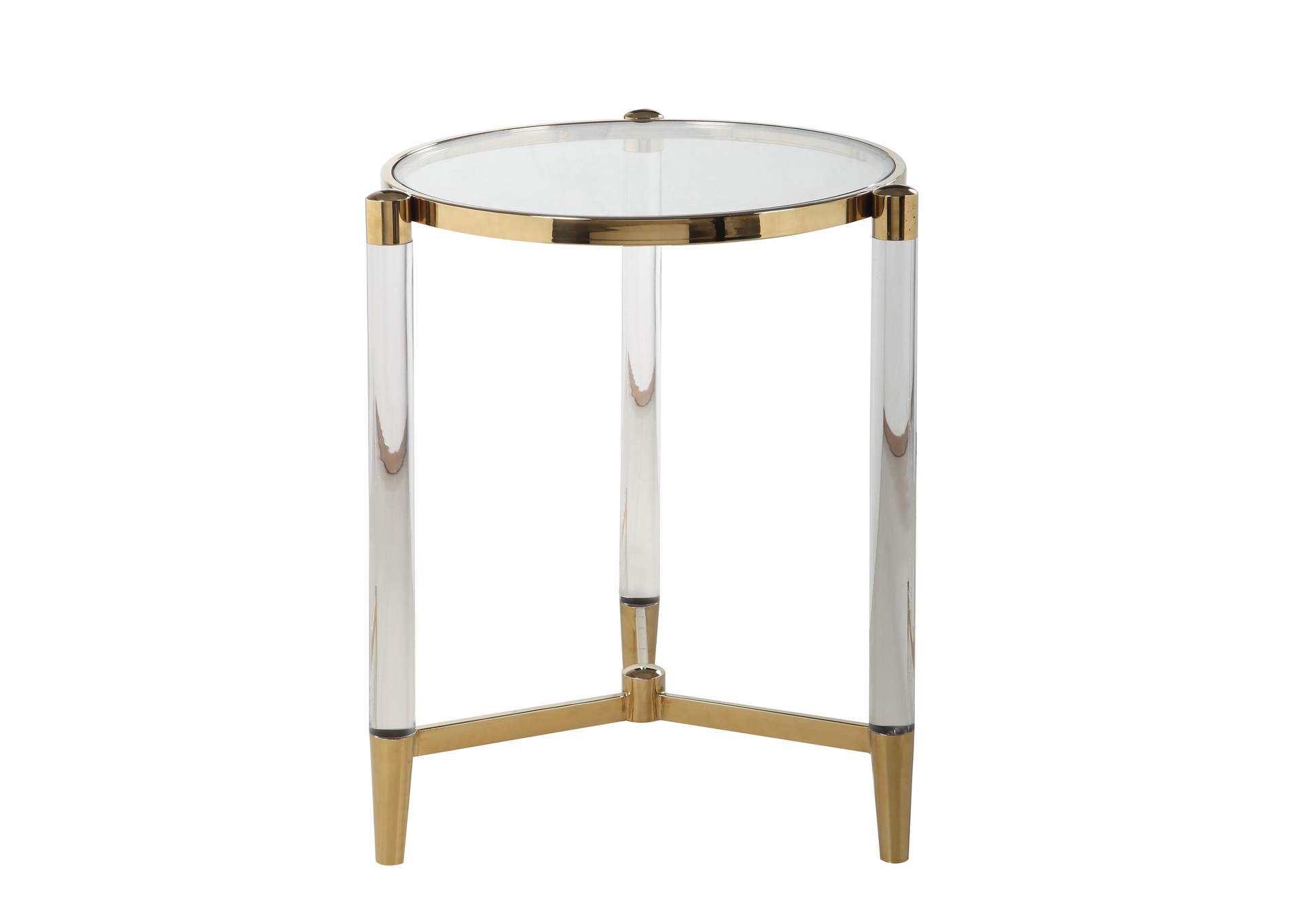 Round Tempered Glass Lamp Table image 3