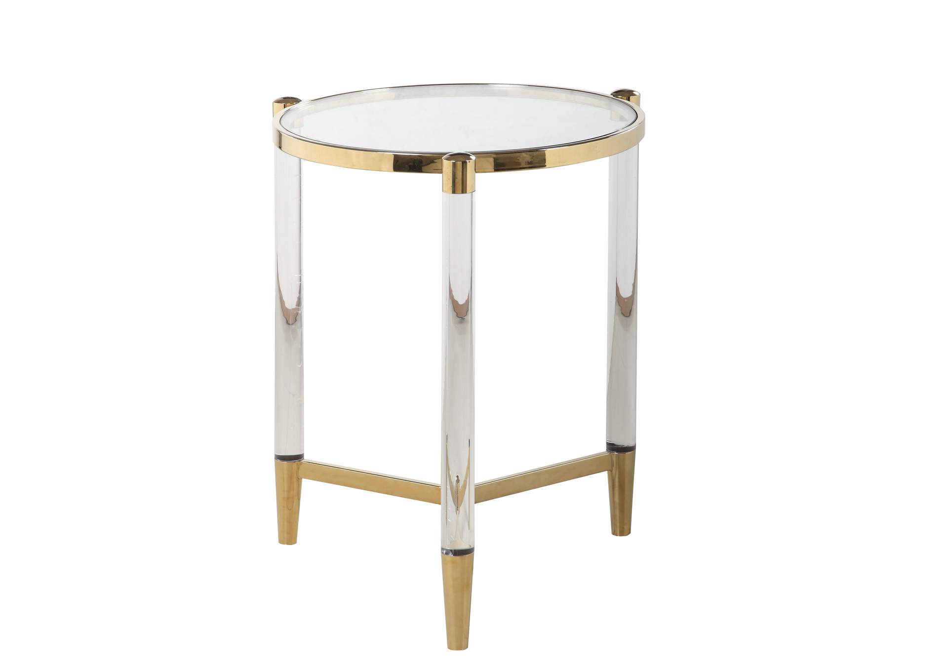 Round Tempered Glass Lamp Table image 4