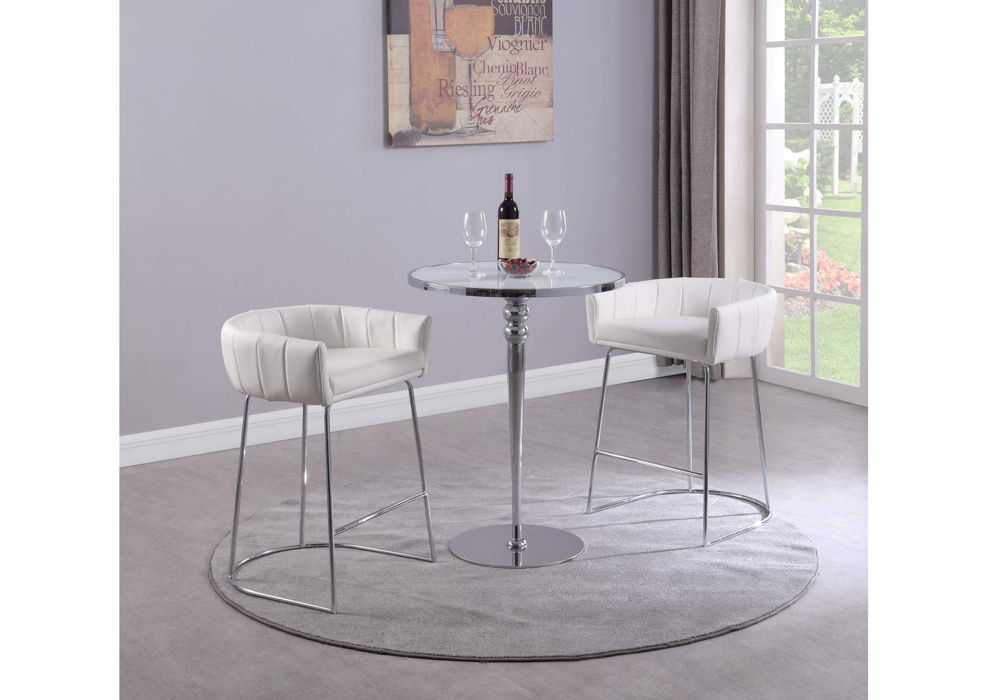 Contemporary Starphire Glass Counter Table image 4