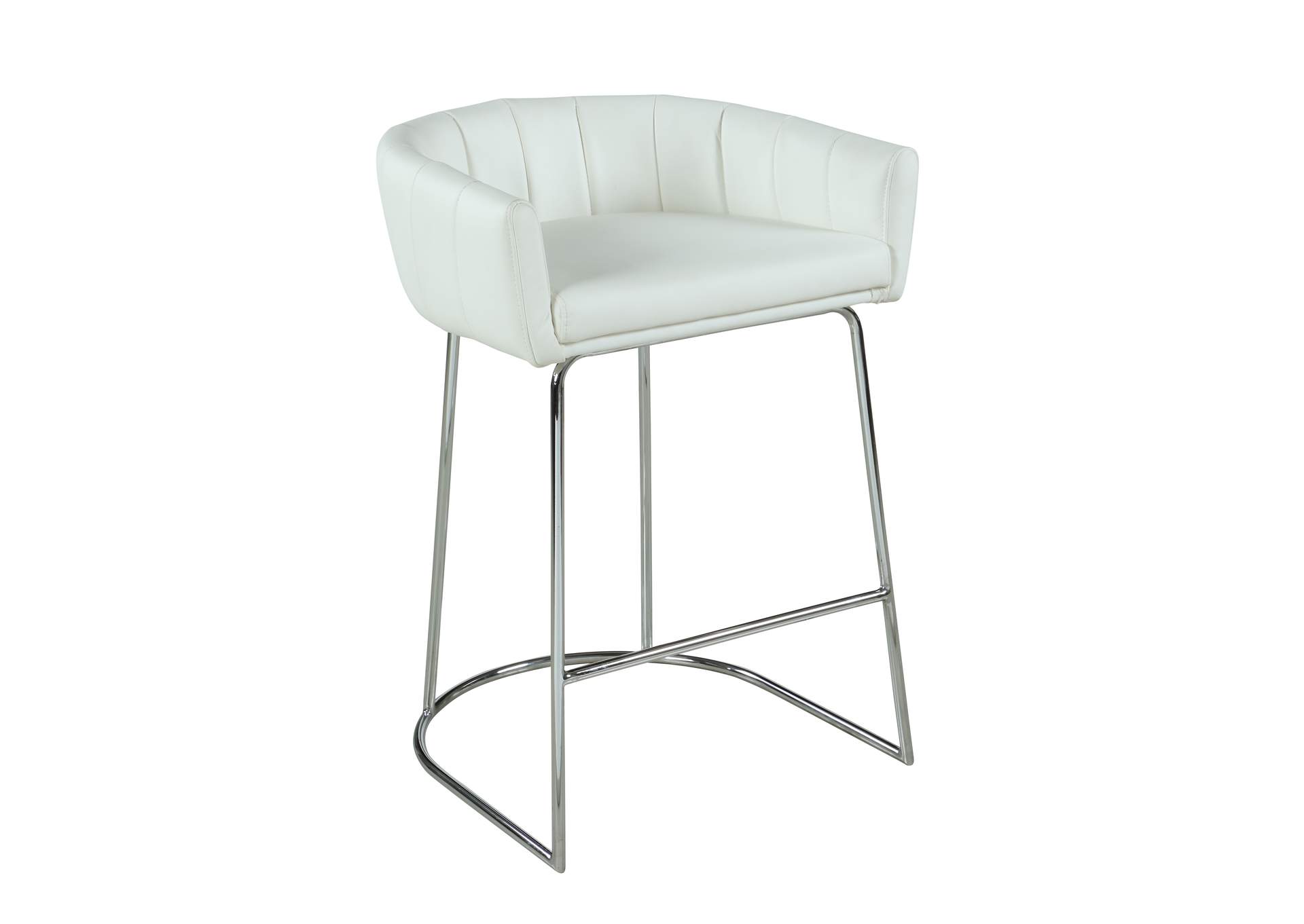 Contemporary Channel Back Counter Stool image 3