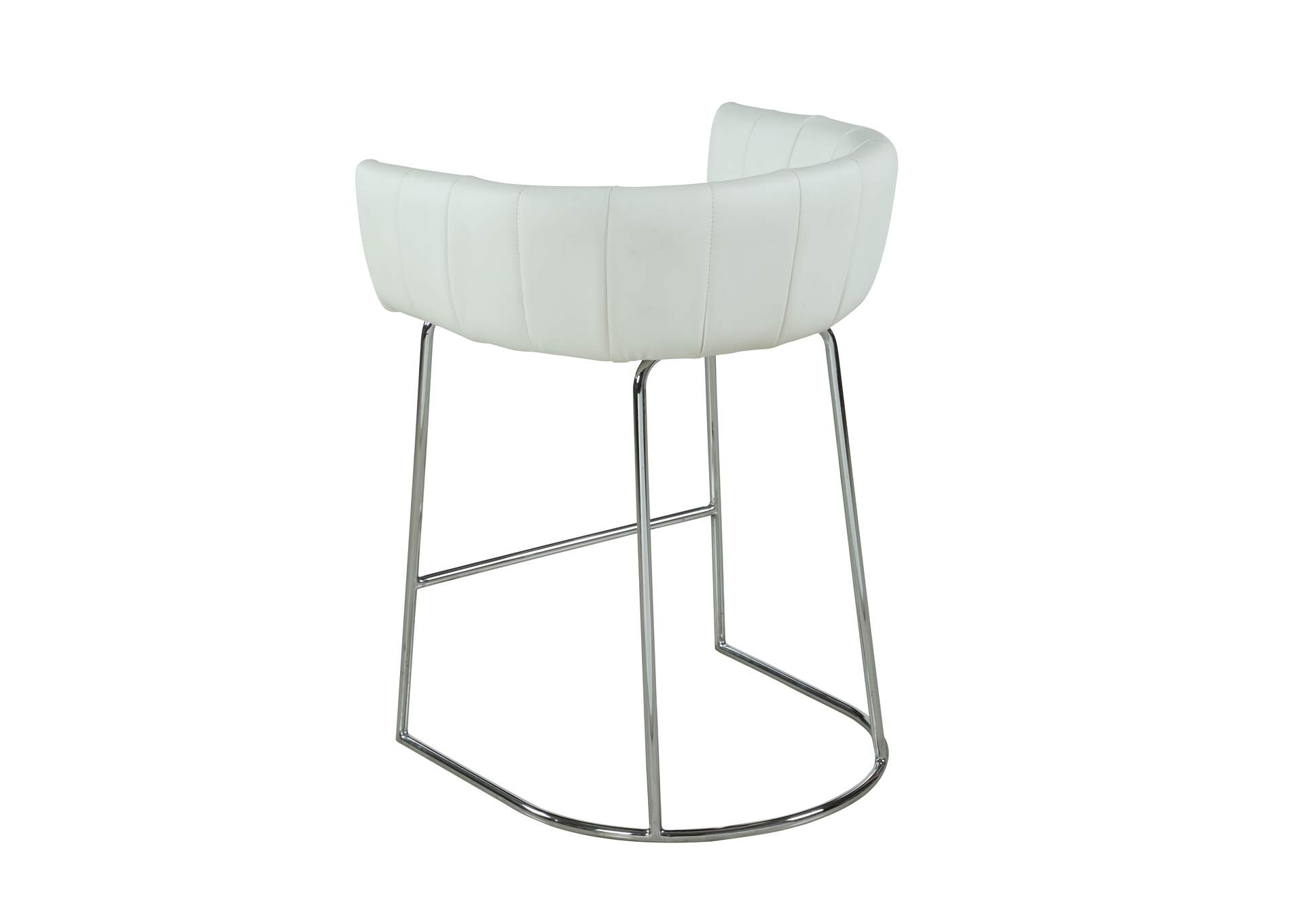 Contemporary Channel Back Counter Stool image 4