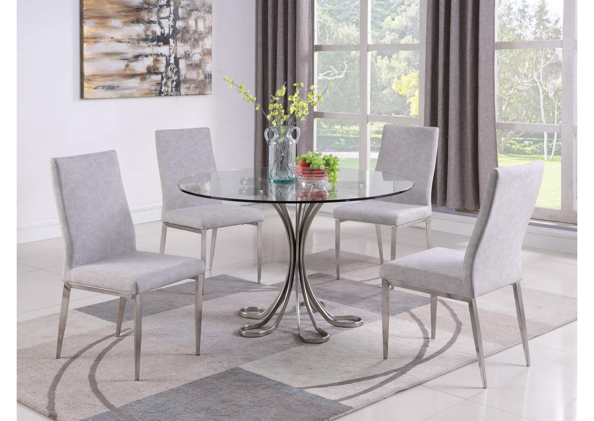 Contemporary Contour-Back Chair image 1