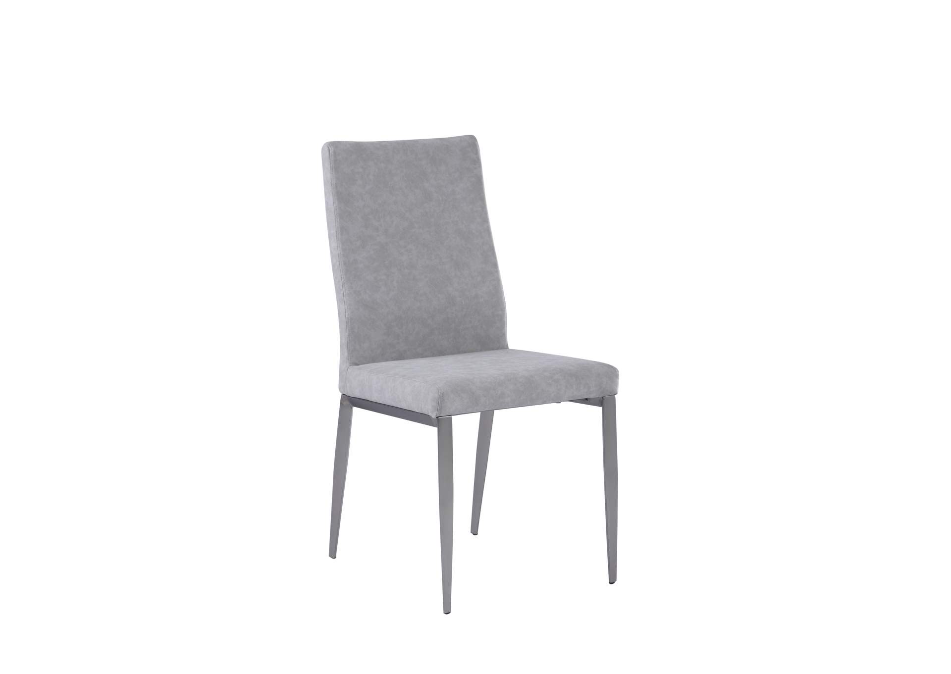 Contemporary Dining Set With White Extendable Table & 4 Gray Chairs image 7
