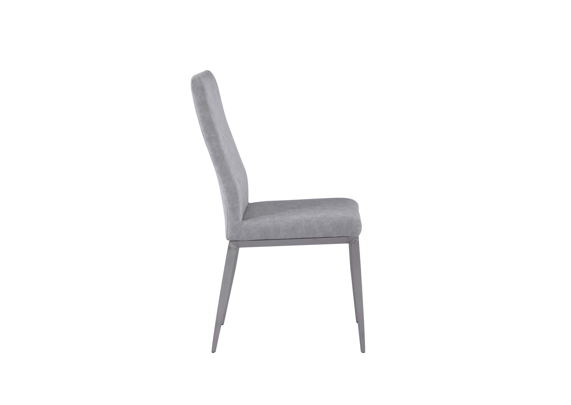 Contemporary Dining Set With White Extendable Table & 4 Gray Chairs image 10