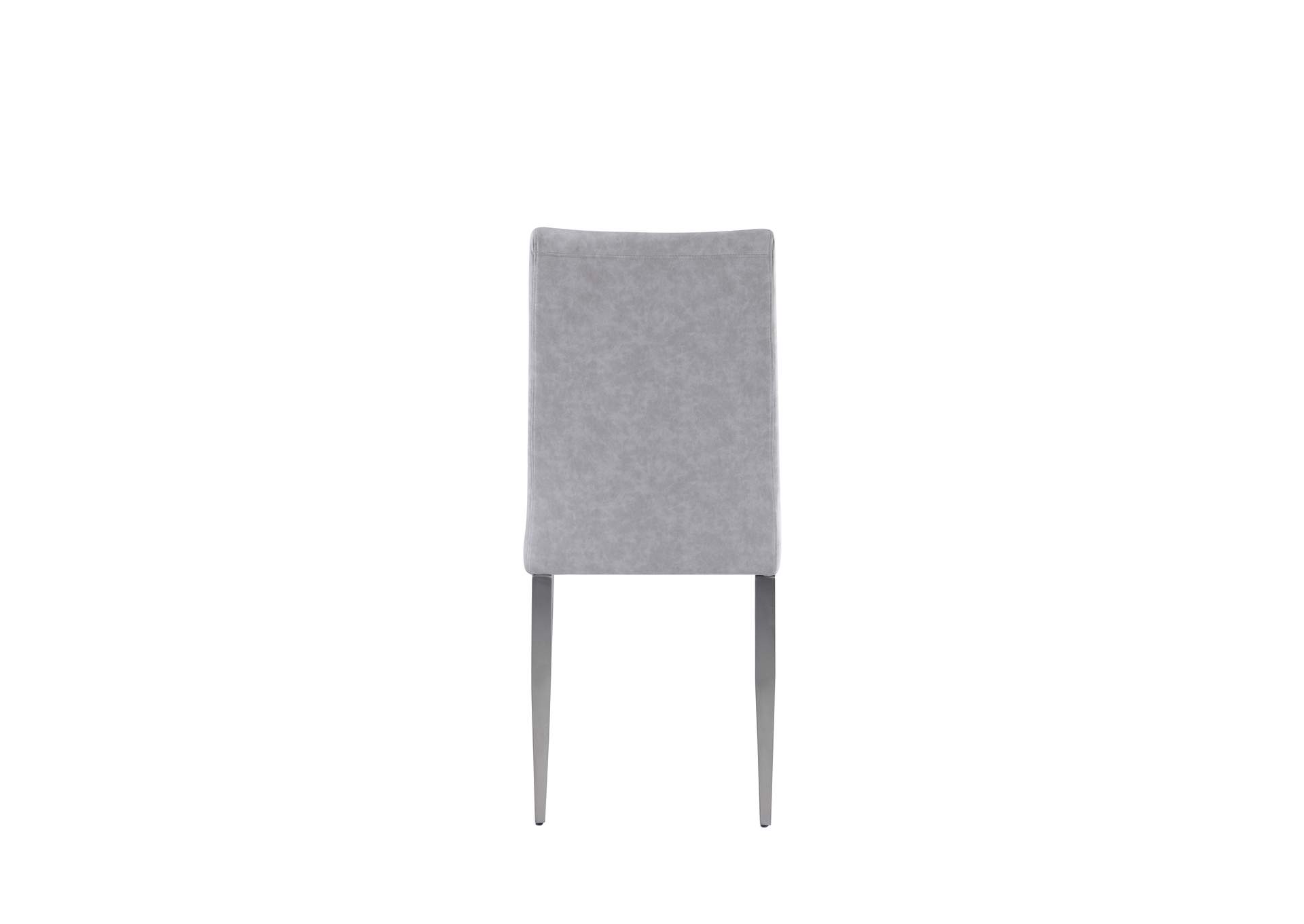 Contemporary Dining Set With White Extendable Table & 4 Gray Chairs image 11