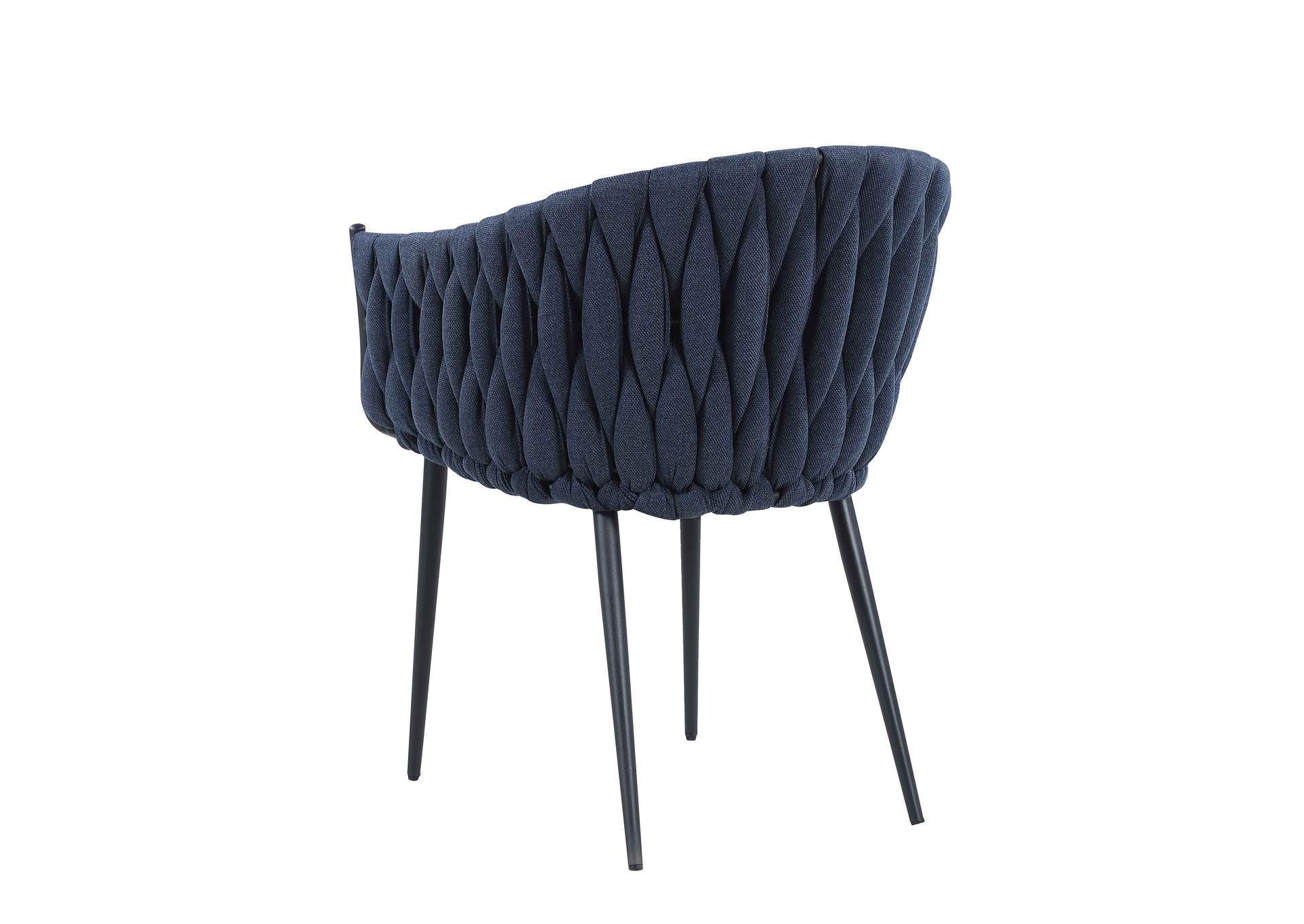 Modern Dining Set With Extendable Glass Table & Weave-Back Chairs image 8