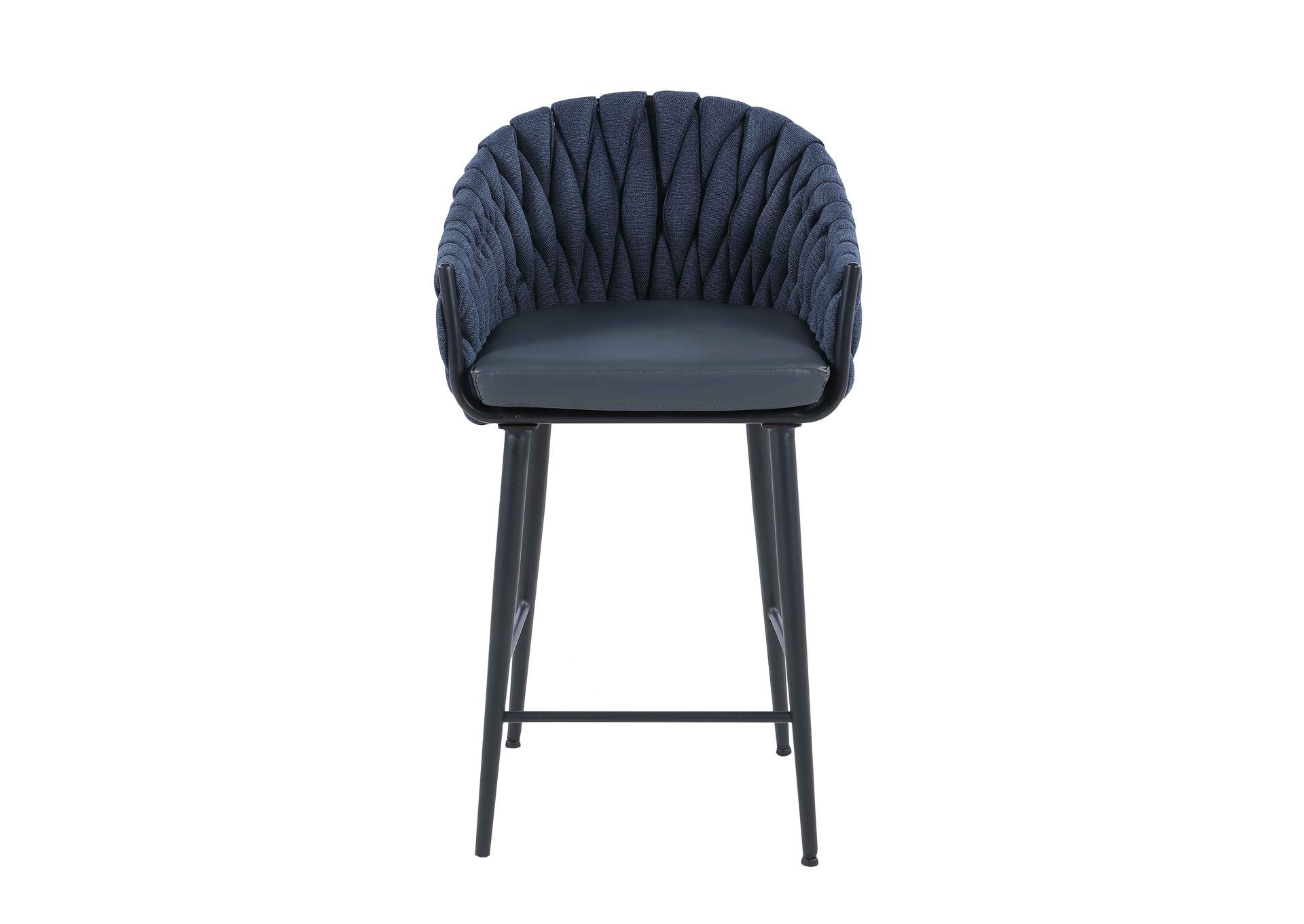 Modern Bar Stool With Weave Back image 5