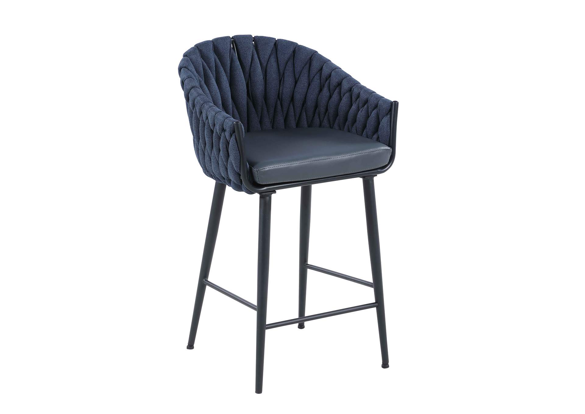 Modern Bar Stool With Weave Back image 3