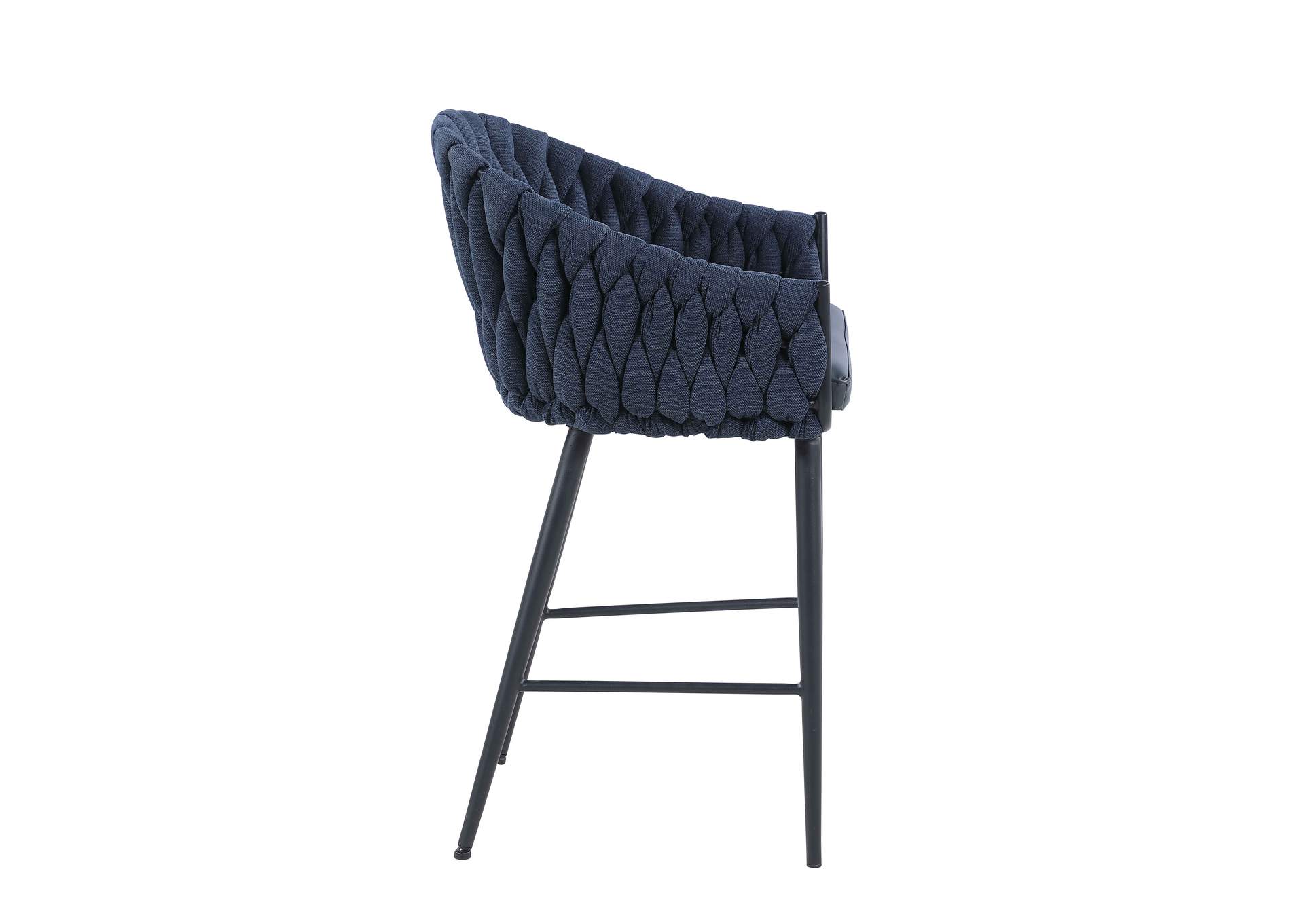 Modern Bar Stool With Weave Back image 6