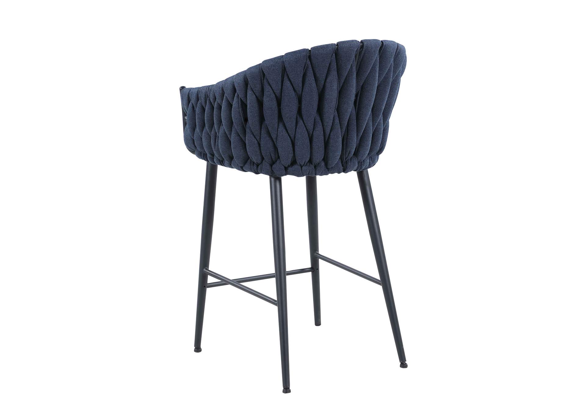 Modern Bar Stool With Weave Back image 4