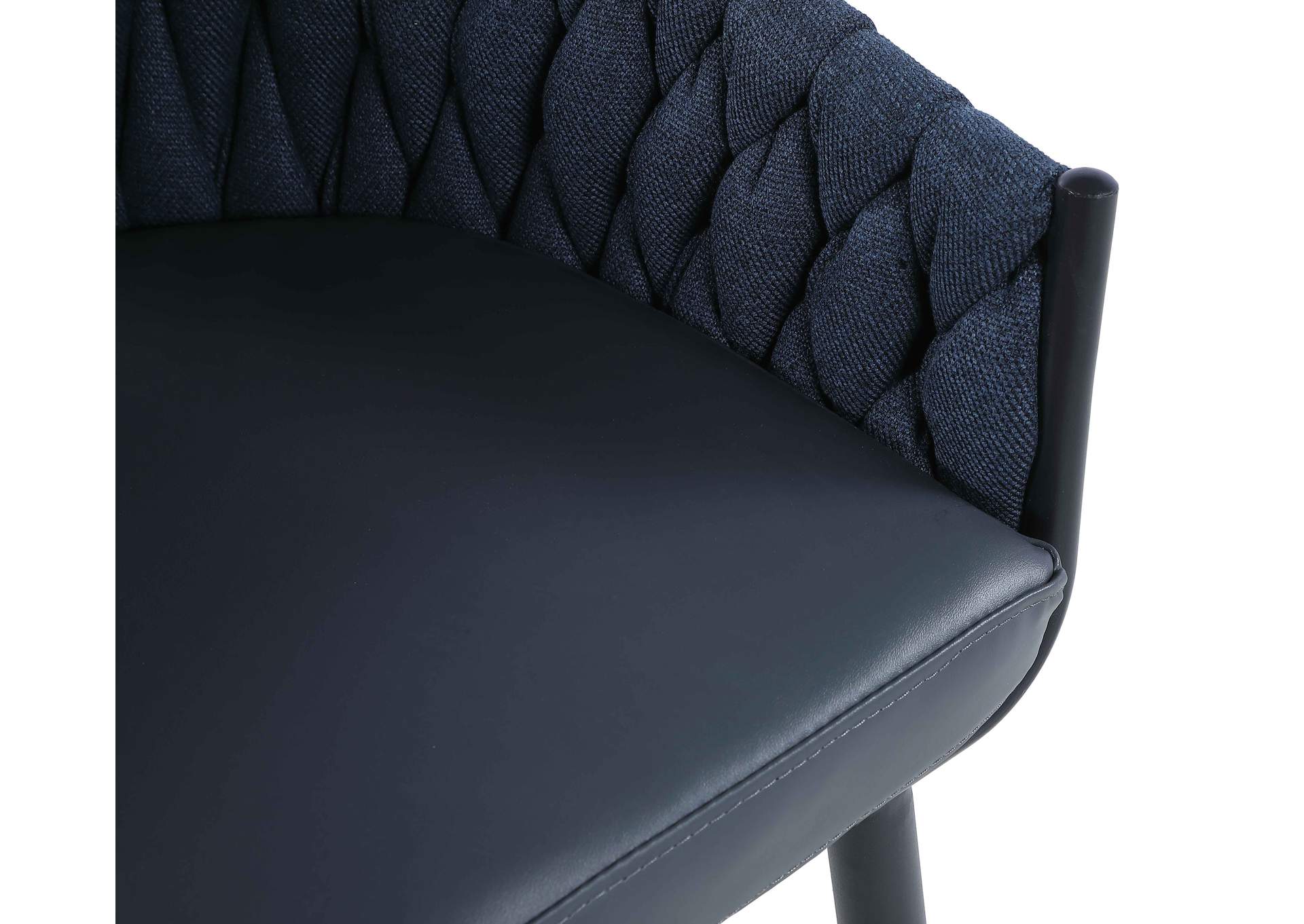 Modern Bar Stool With Weave Back image 7