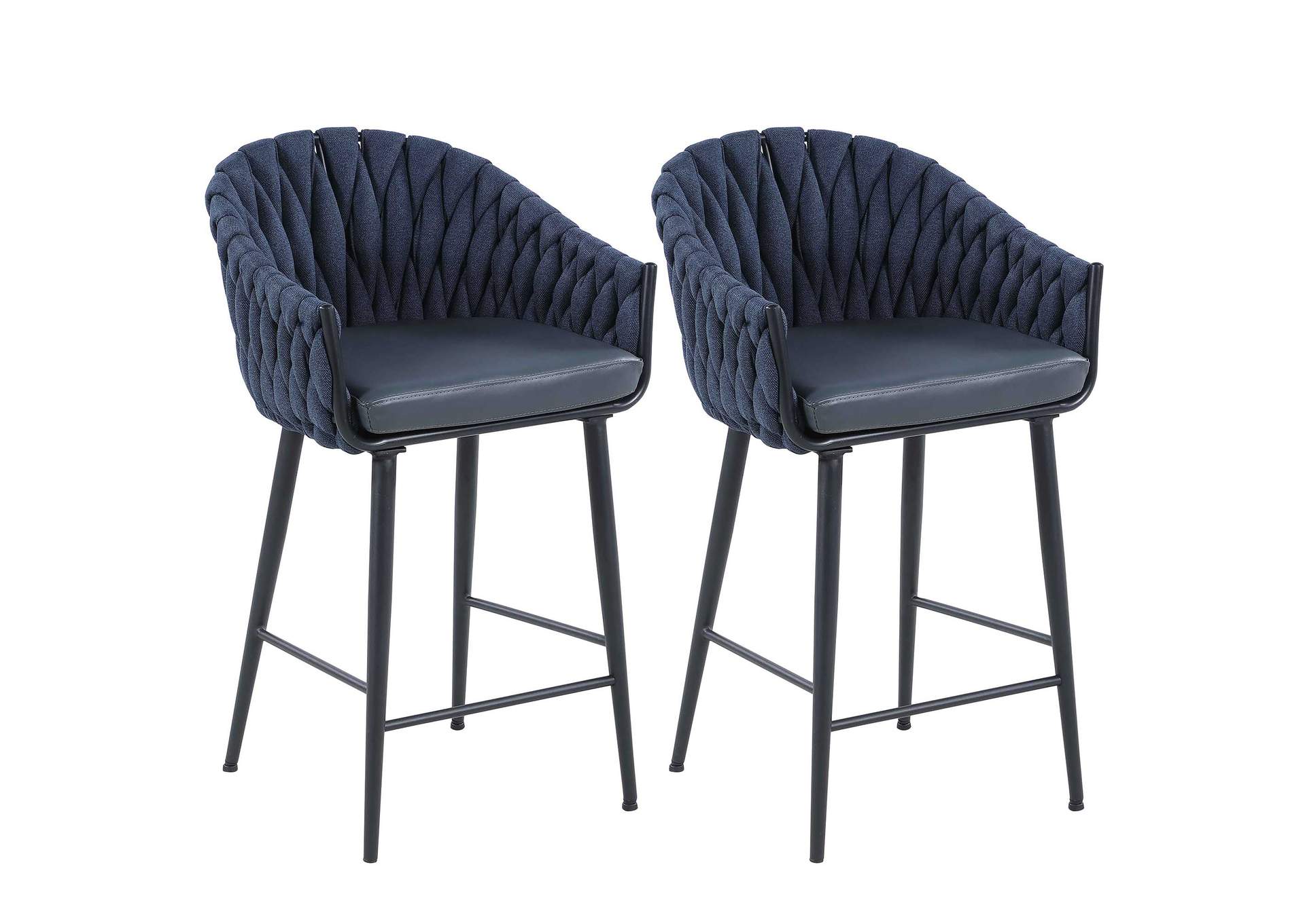 Modern Bar Stool With Weave Back image 8