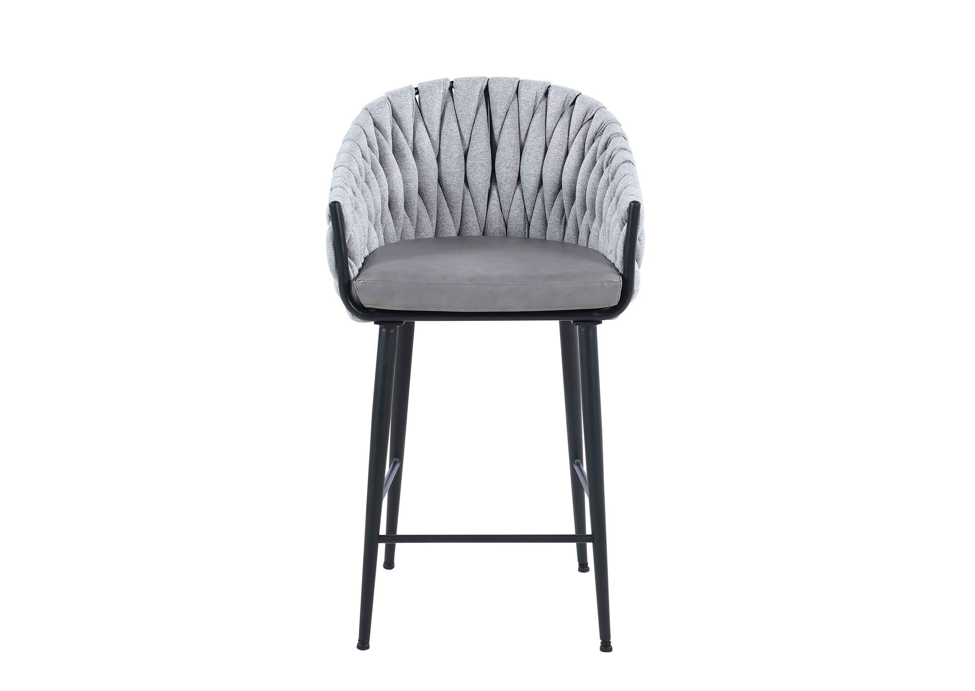 Modern Counter Stool With Weave Back image 5