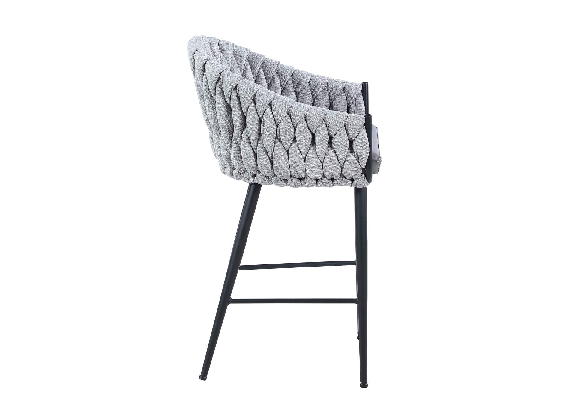 Modern Counter Stool With Weave Back image 6