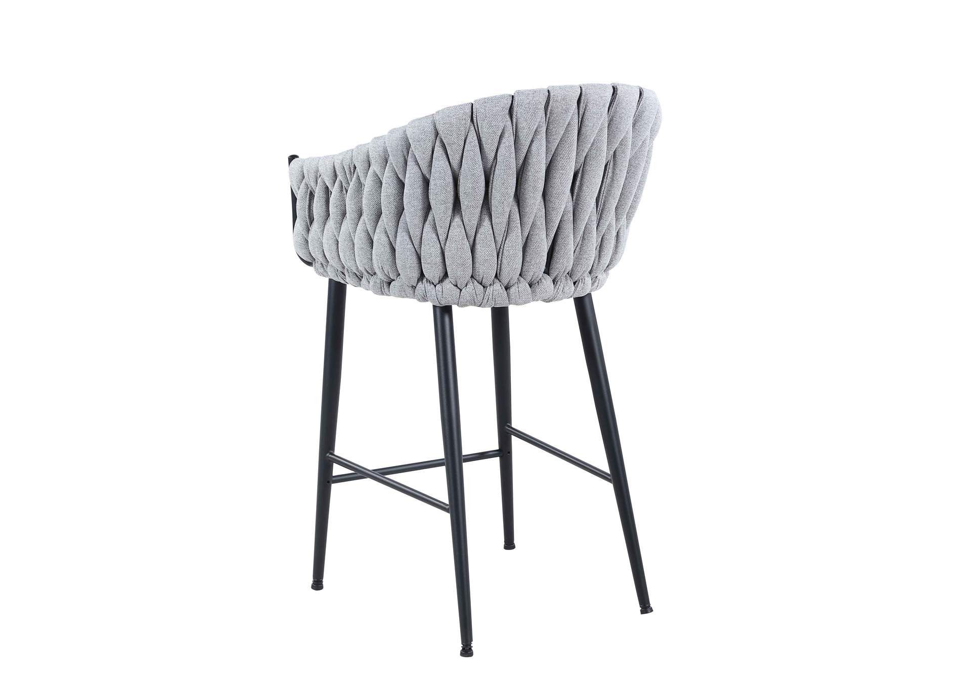 Modern Counter Stool With Weave Back image 4