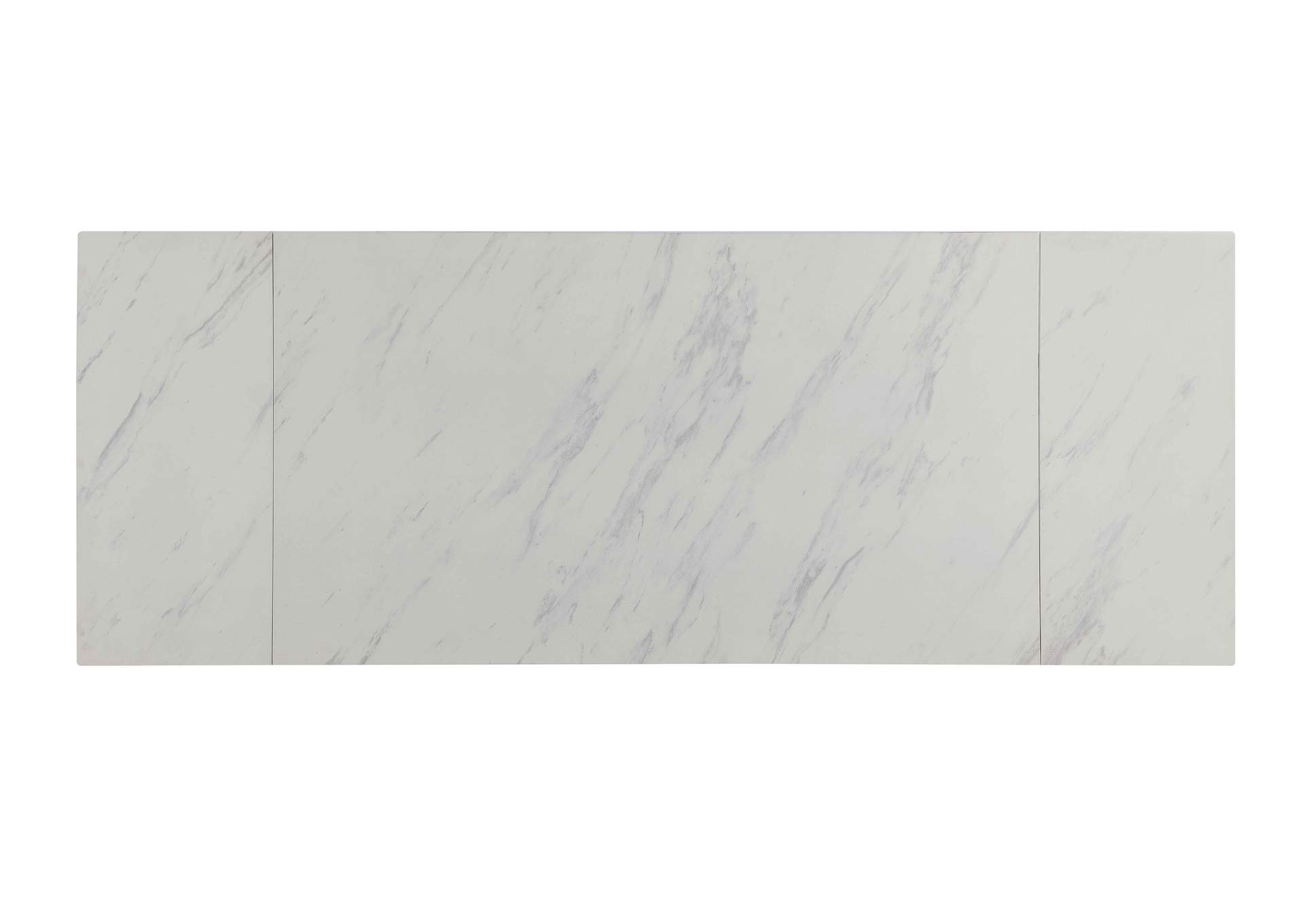 Modern Extendable Marbleized Glass Dining Table image 10