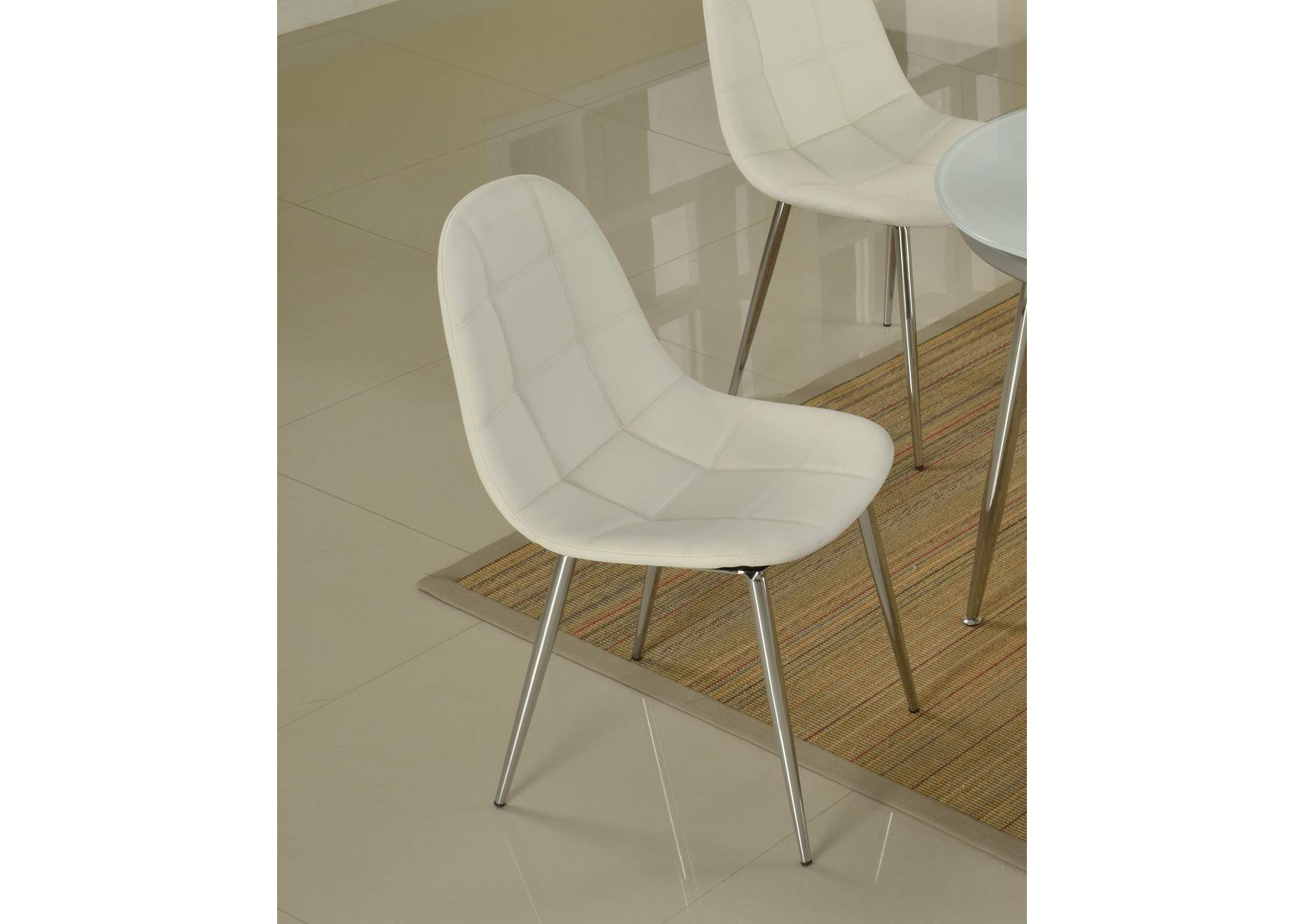 Waffle Tufted Side Chair With Bucket Seat image 3