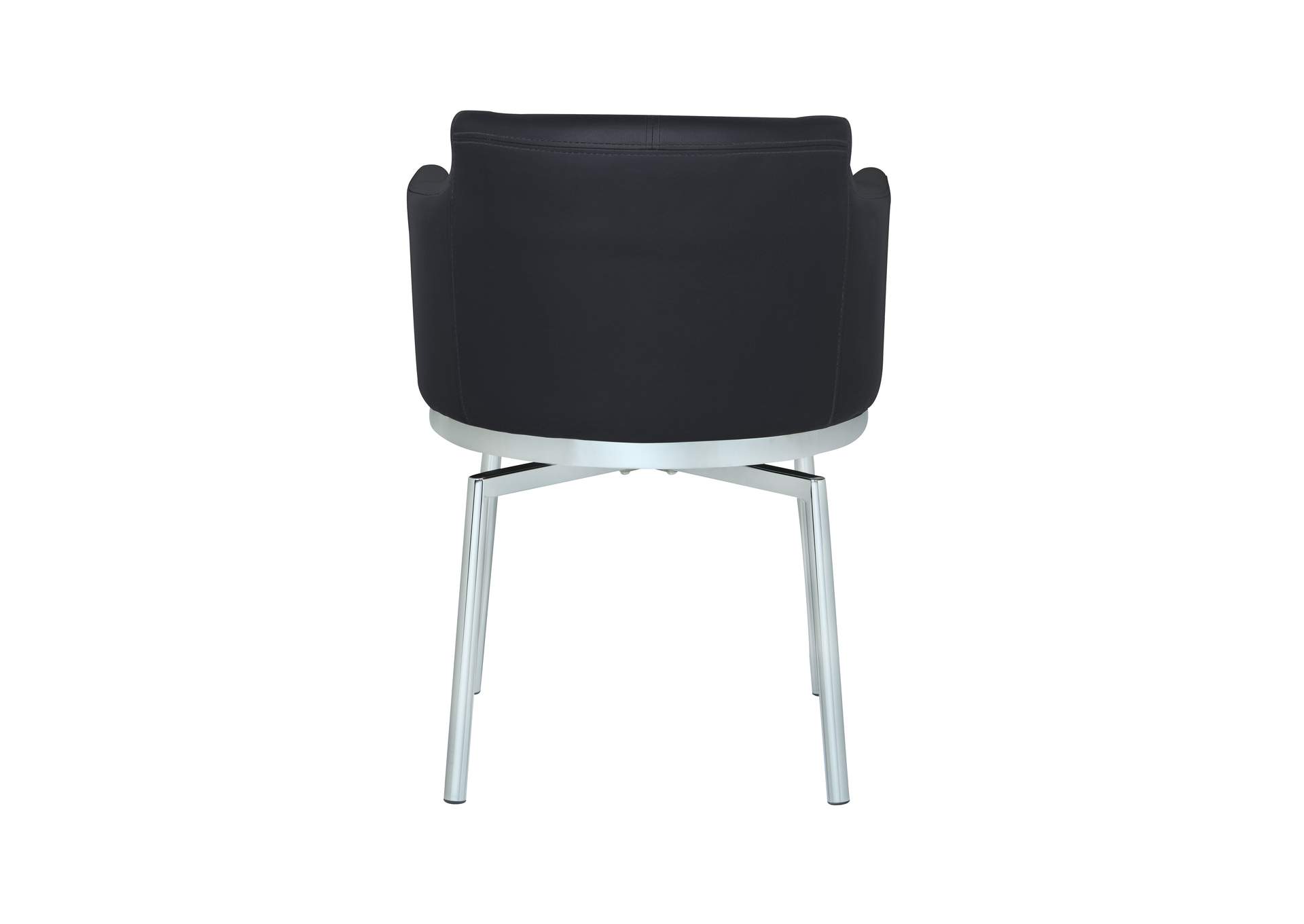 Dining Set With Round Glass Table & Swivel Club Chairs image 9