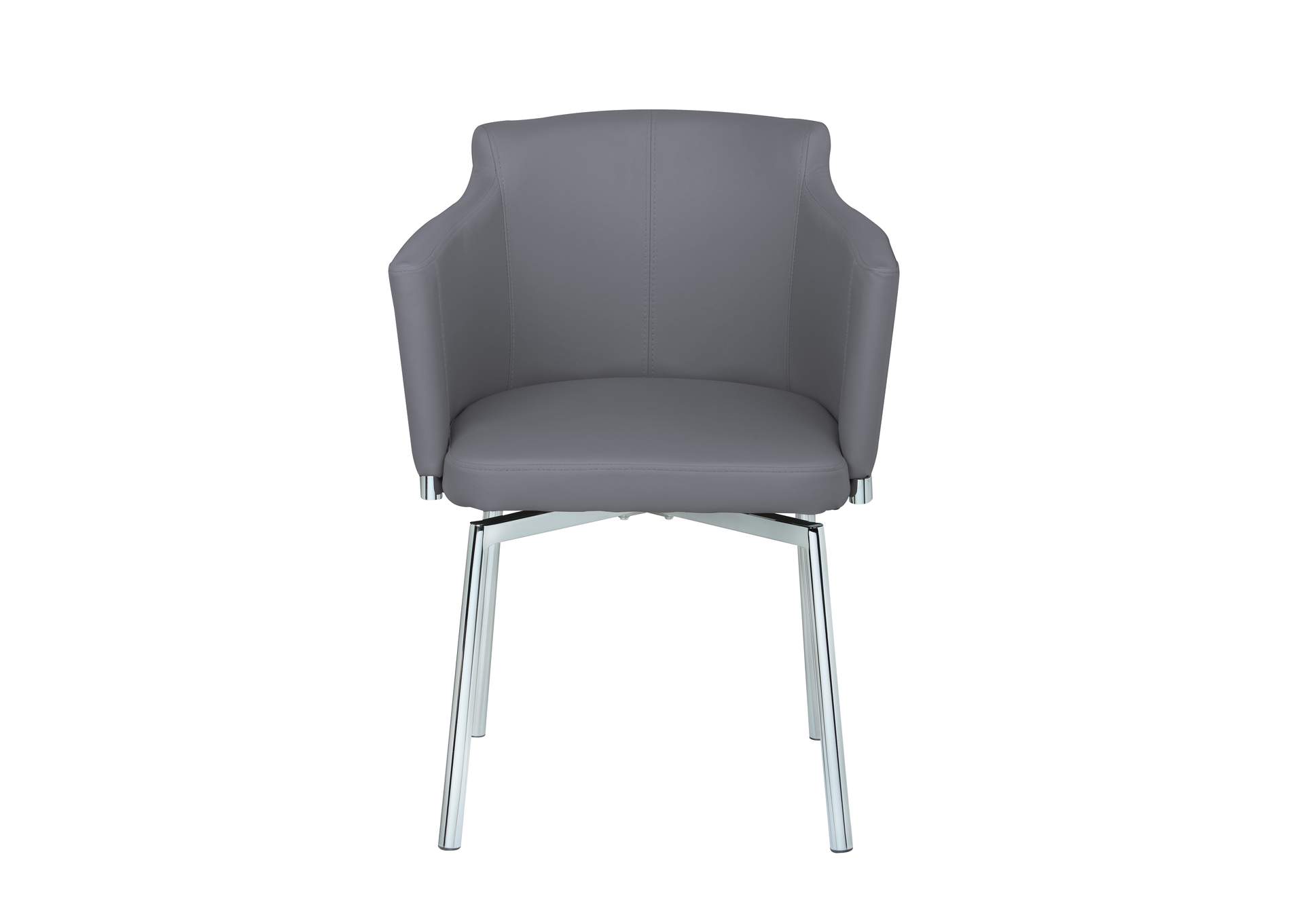 Dining Set With Round Glass Table & Swivel Club Chairs image 8