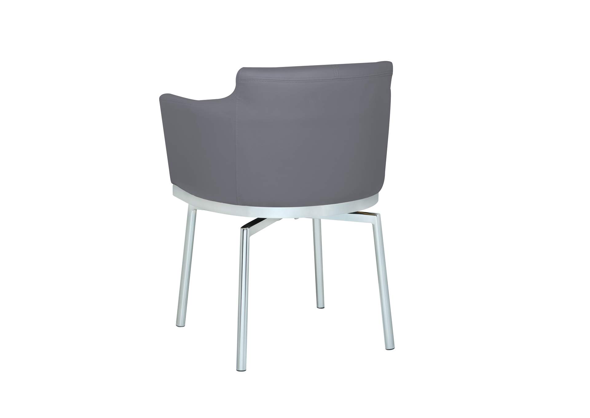 Dining Set With Round Glass Table & Swivel Club Chairs image 6