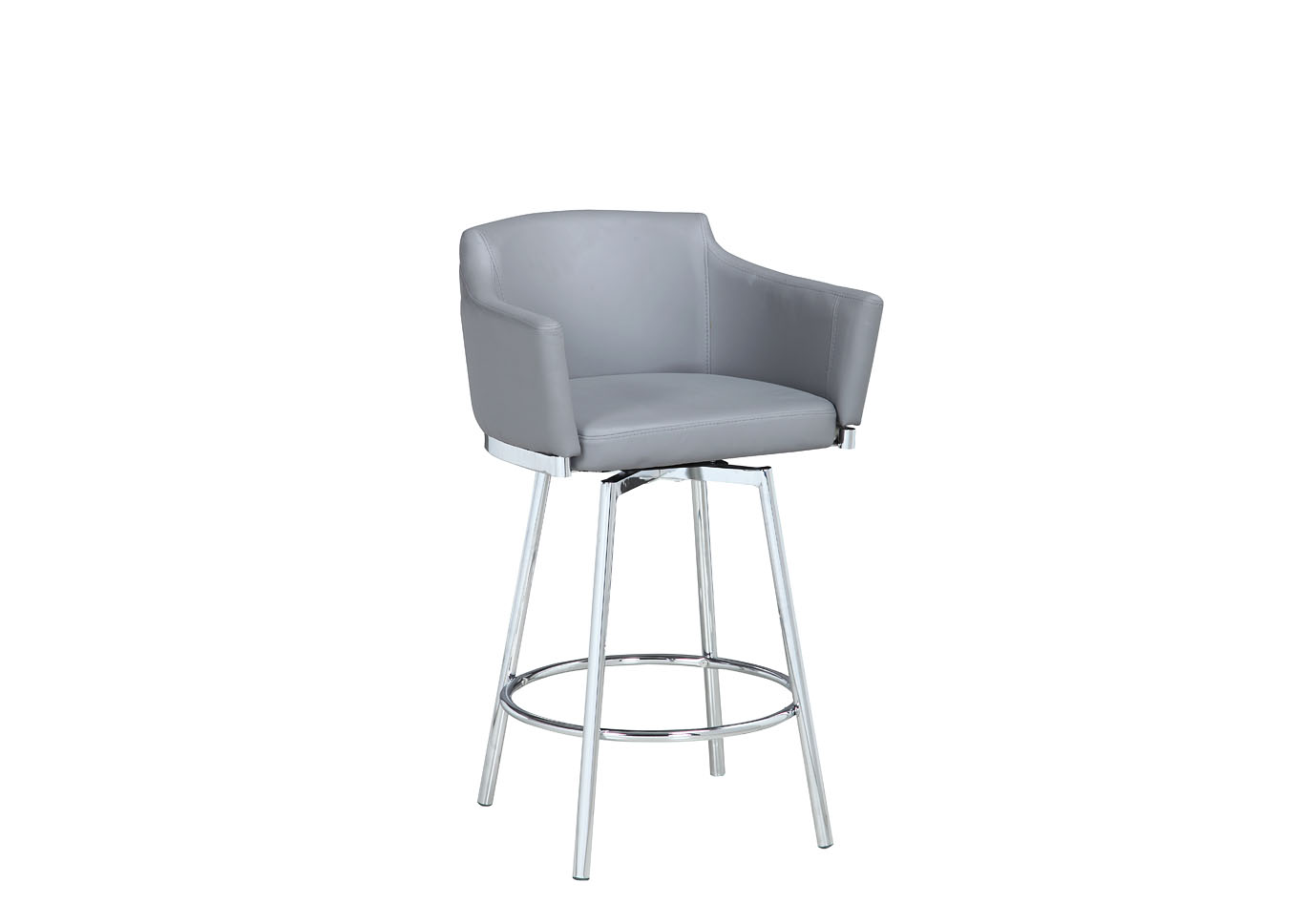 Modern Club Counter Stool With Memory Swivel image 3