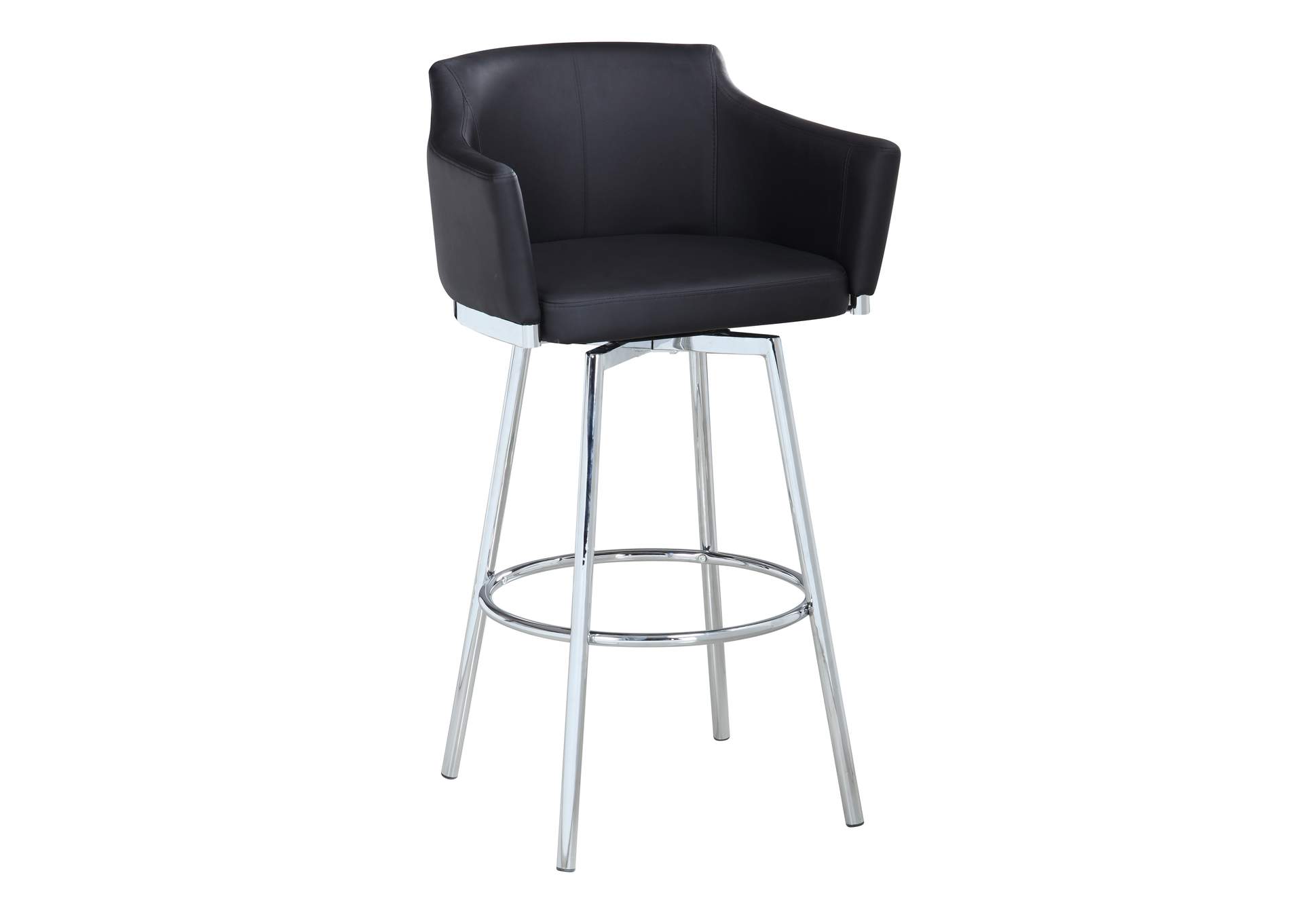 Modern Club Bar Stool With Memory Swivel image 3