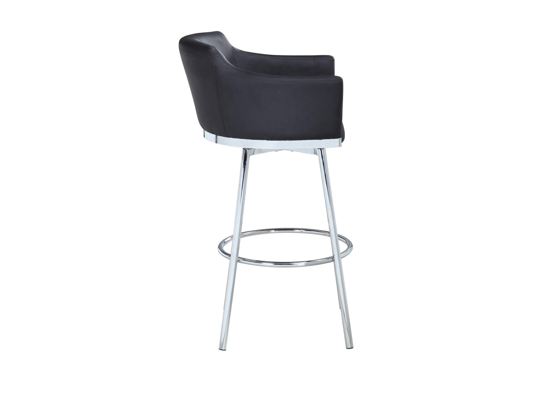 Modern Club Bar Stool With Memory Swivel image 4