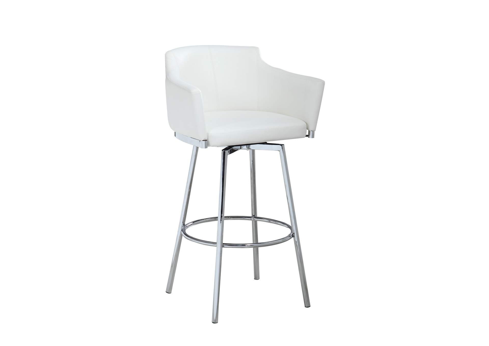 Modern Club Bar Stool With Memory Swivel image 3