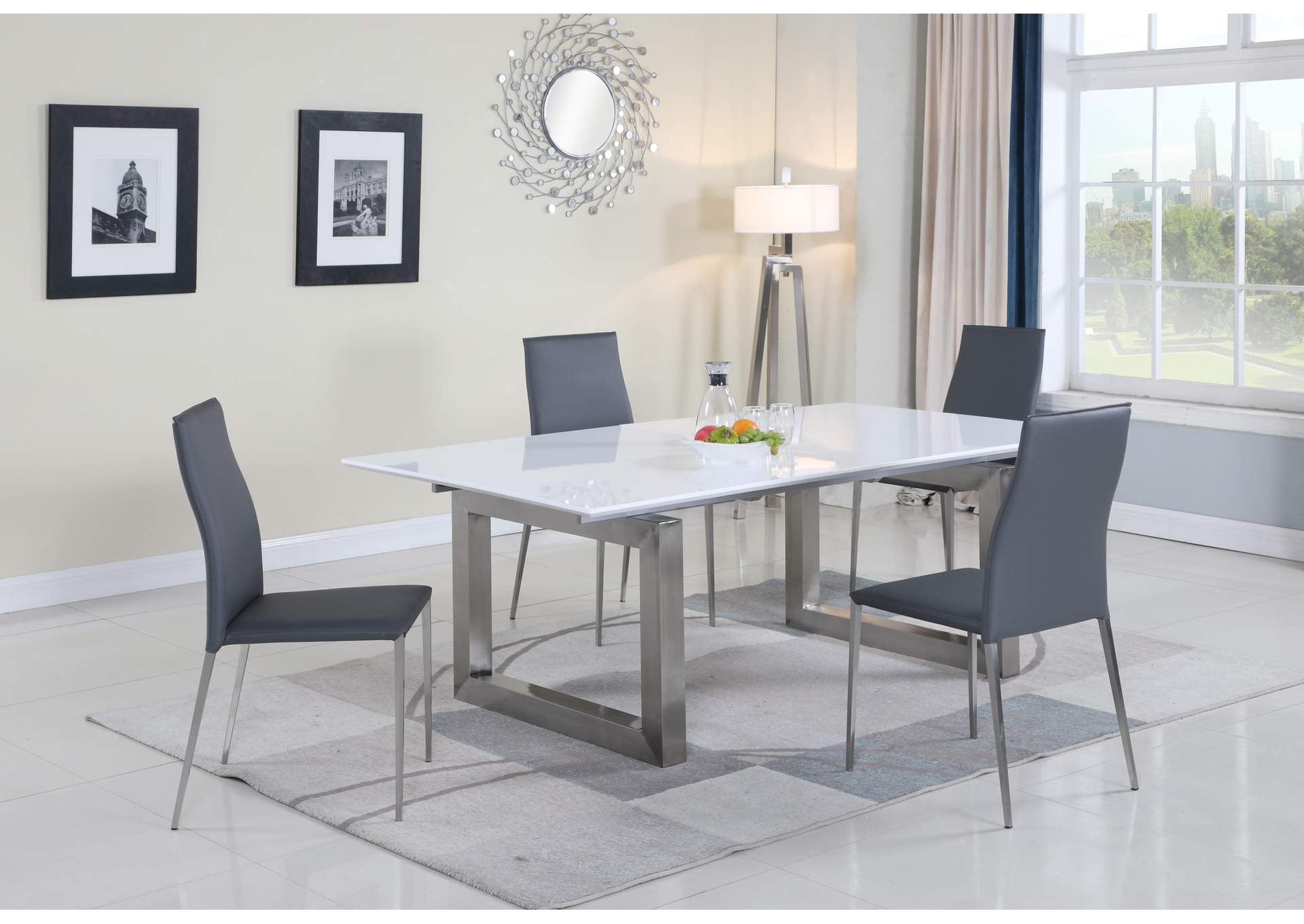 Contemporary Extendable Dining Table image 5