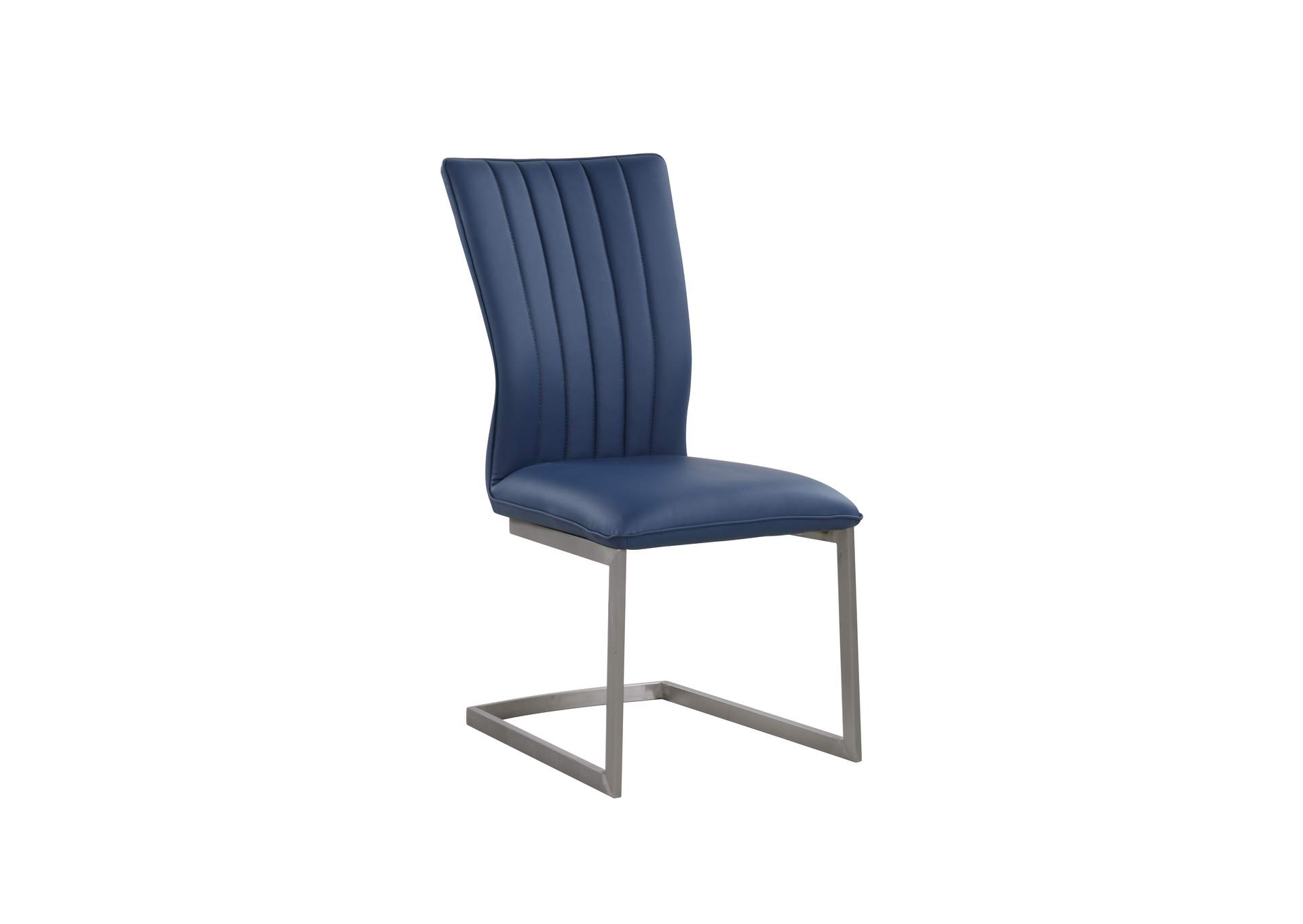 Contemporary Channel Back Cantilever Side Chair image 3