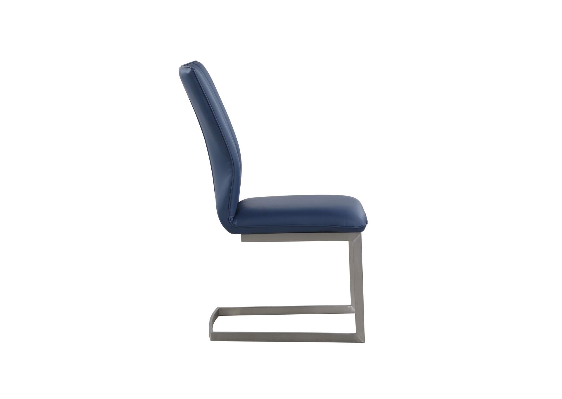 Contemporary Channel Back Cantilever Side Chair image 5