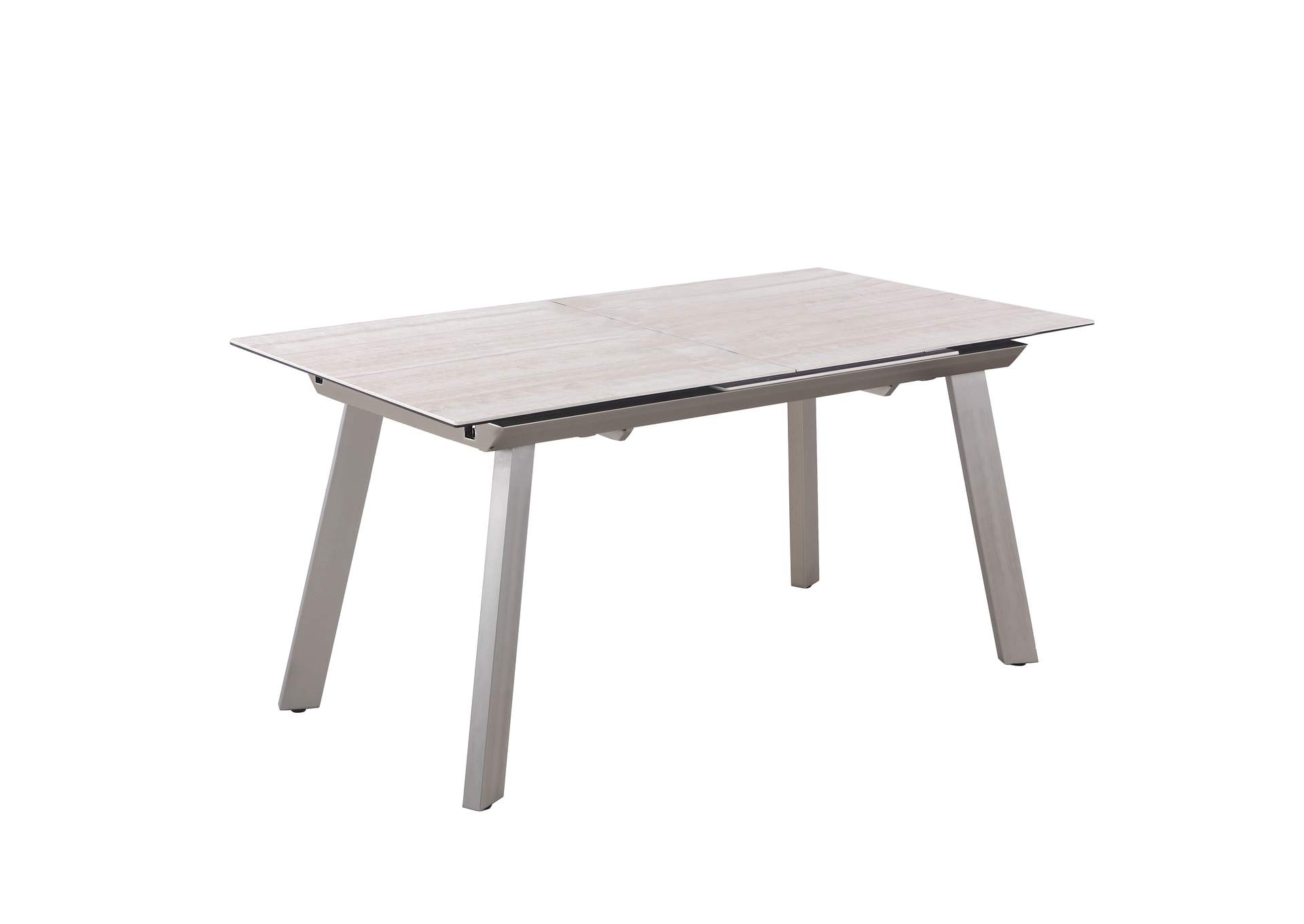 Contemporary Dining Set With Extendable Ceramic Top Table & Motion-Back Chairs image 4