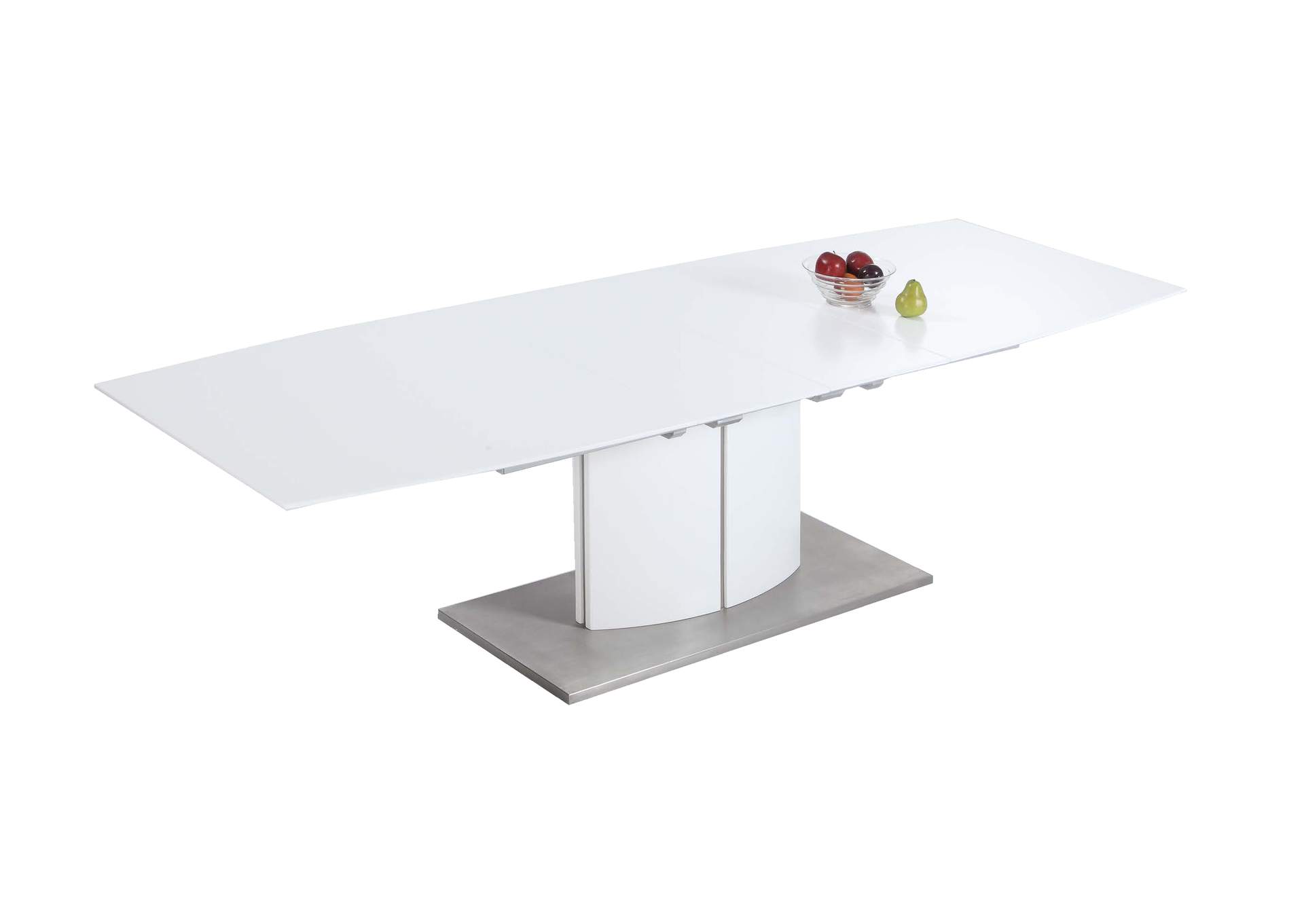 Contemporary Dining Table With Self-Storing Extension image 3