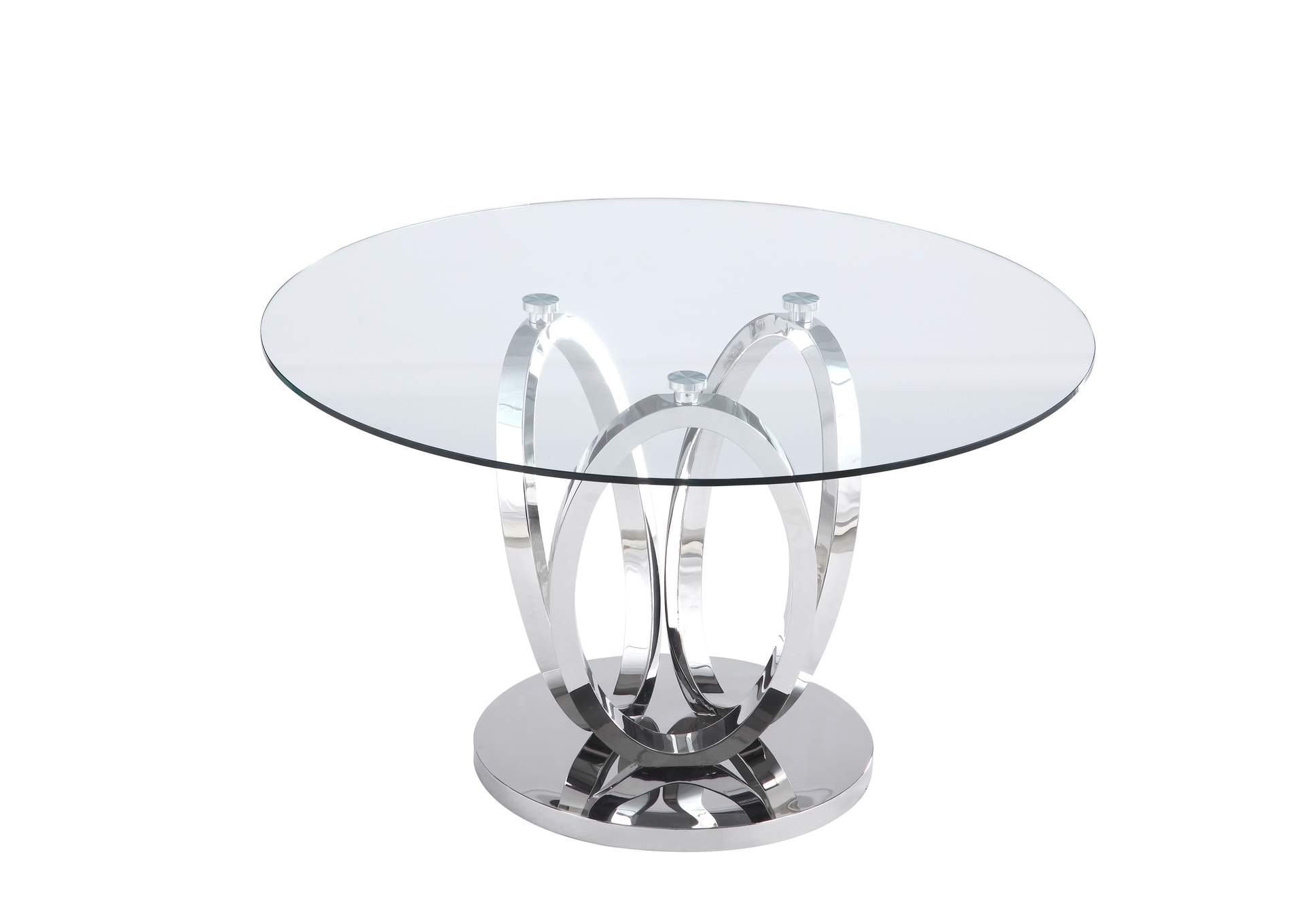 Contemporary Dining Room Set With Glass Top Table & 4 Chairs image 4