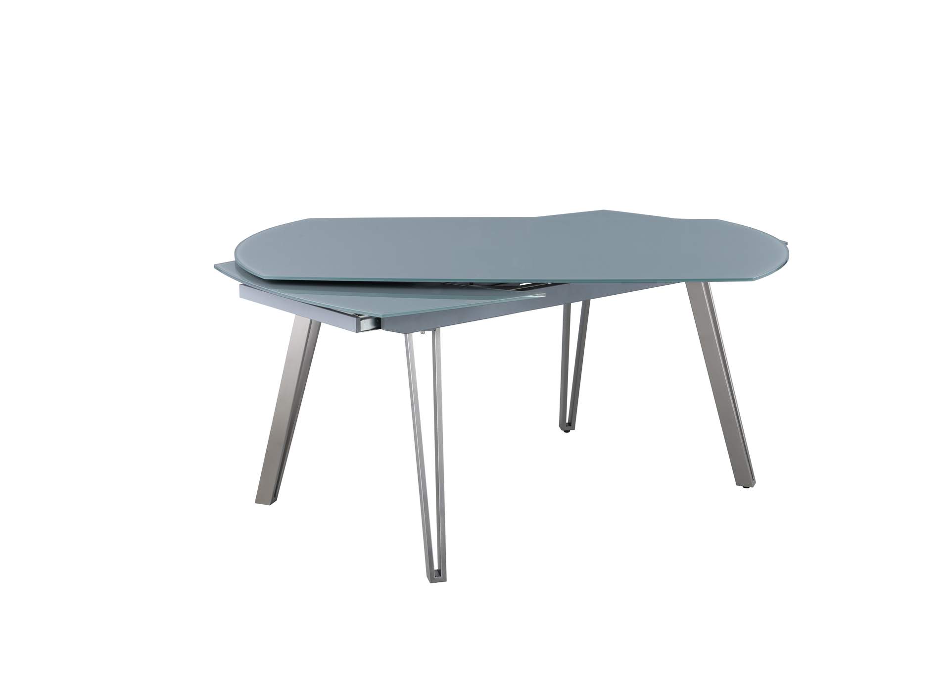 Contemporary Dining Set With Motion-Extendable Table & 4 Chairs image 5