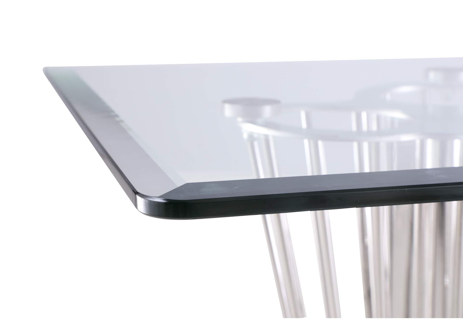 Contemporary Rectangular Glass Dining Table image 6