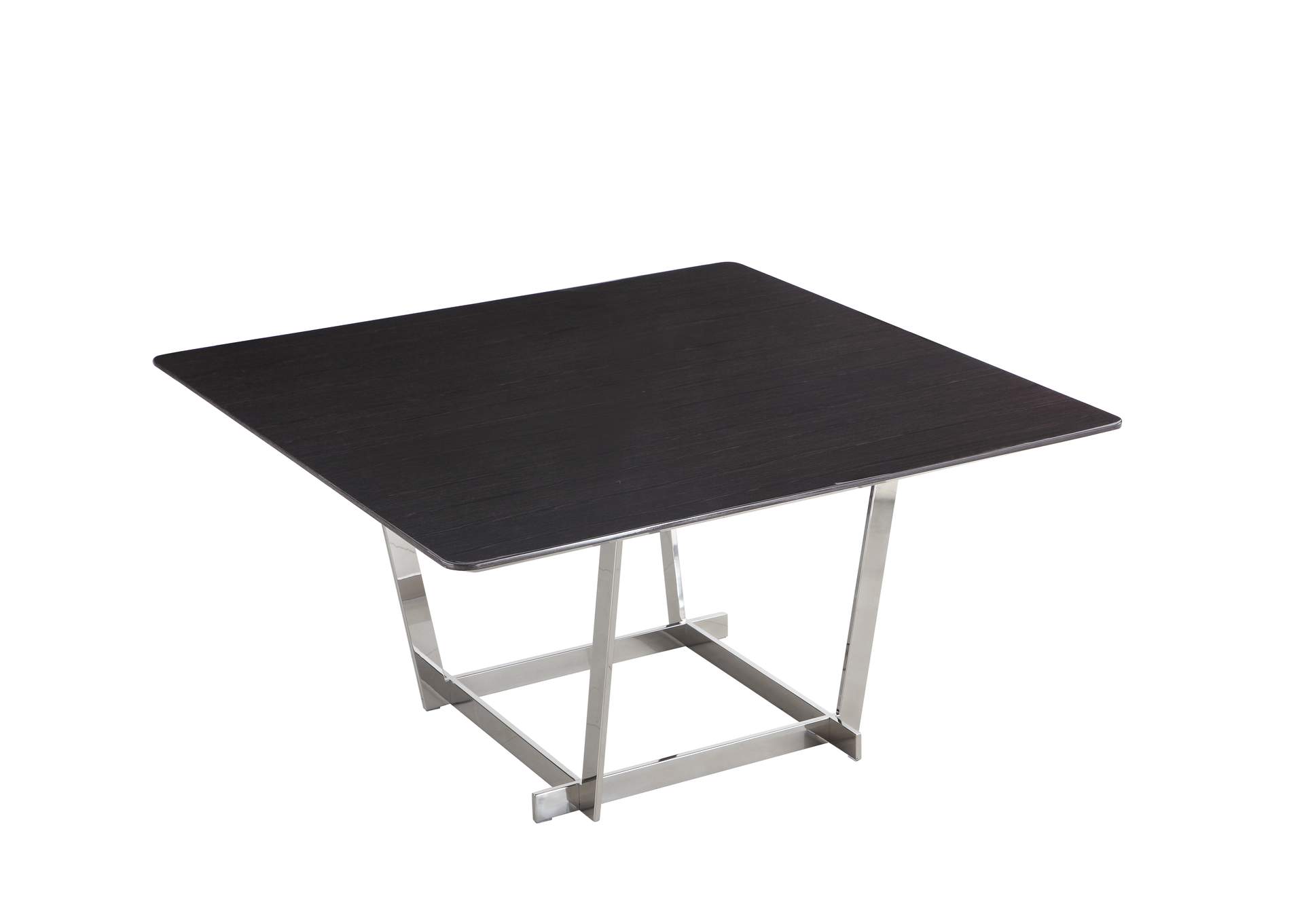 Contemporary Square Wooden Veneer Dining Table image 3