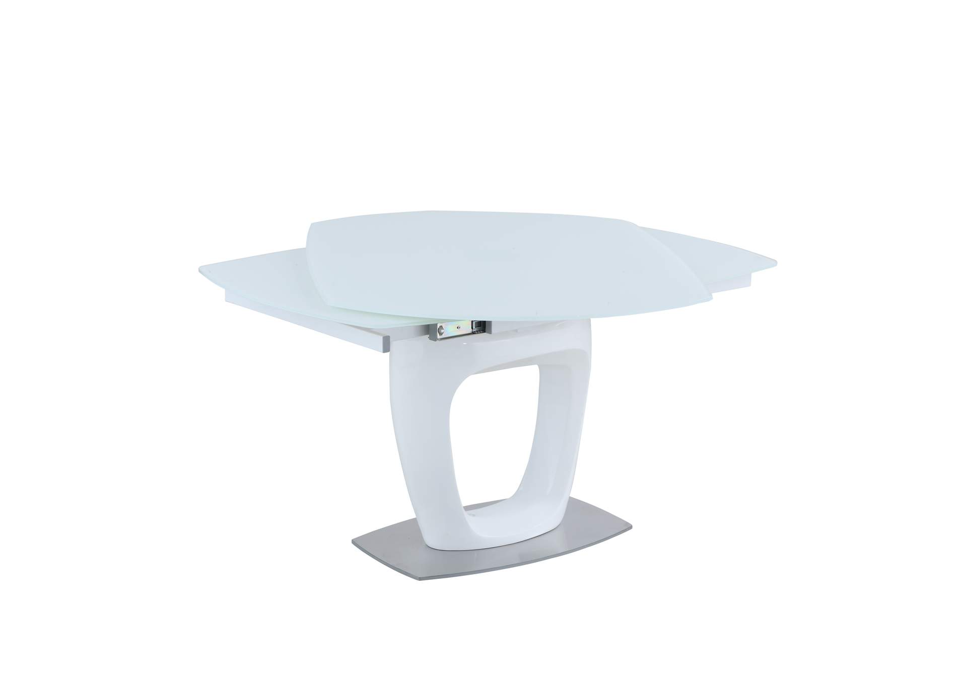 Contemporary Extendable Starphire Glass Dining Table image 5