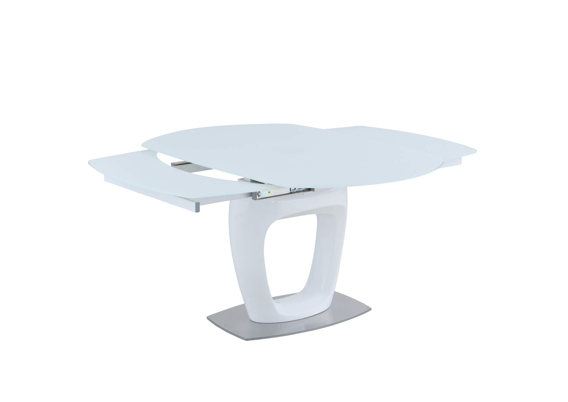 Contemporary Extendable Starphire Glass Dining Table image 6