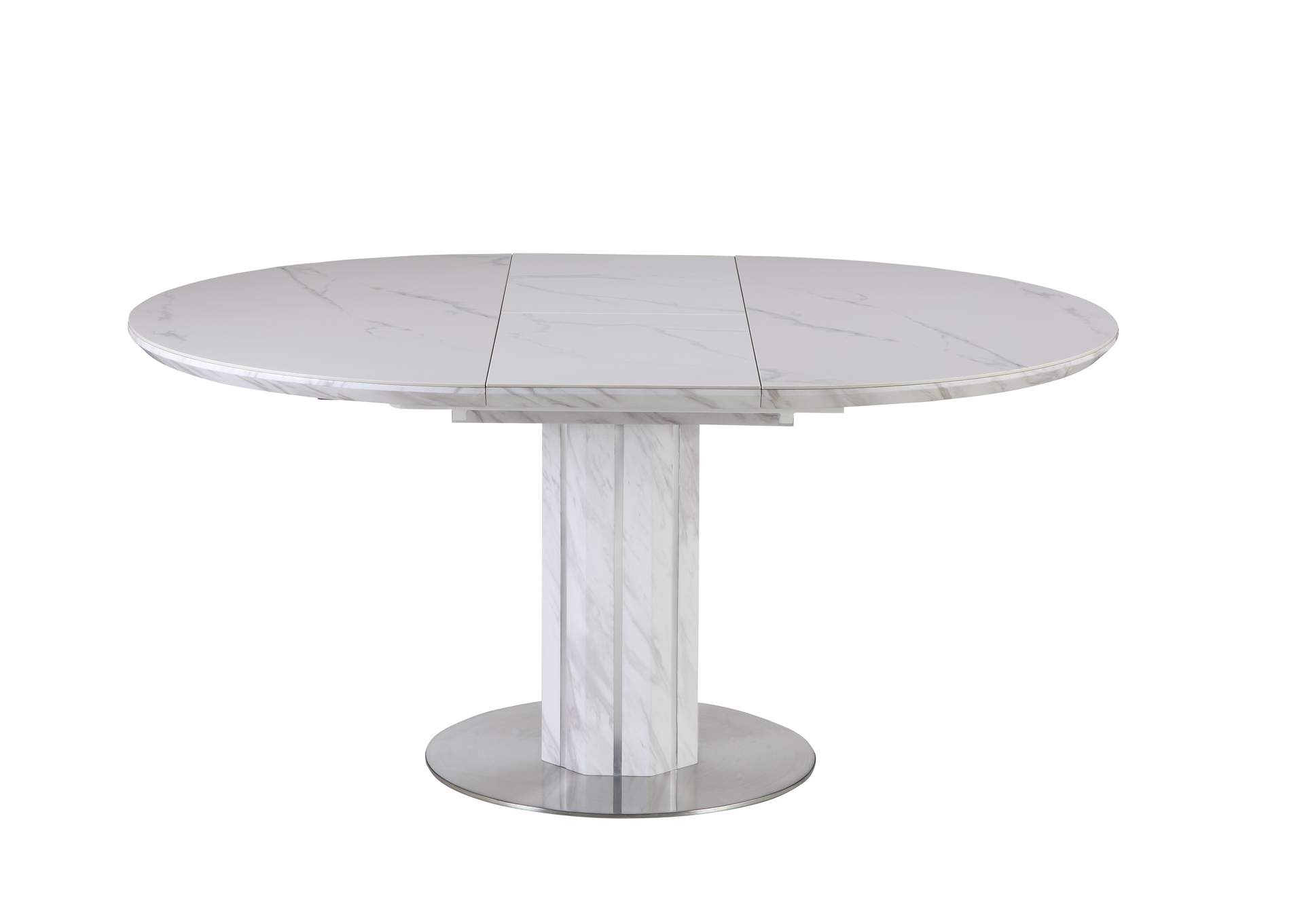 Dining Set With Butterfly-Extendable Marbleized Table & 4 Rocking Chairs image 6