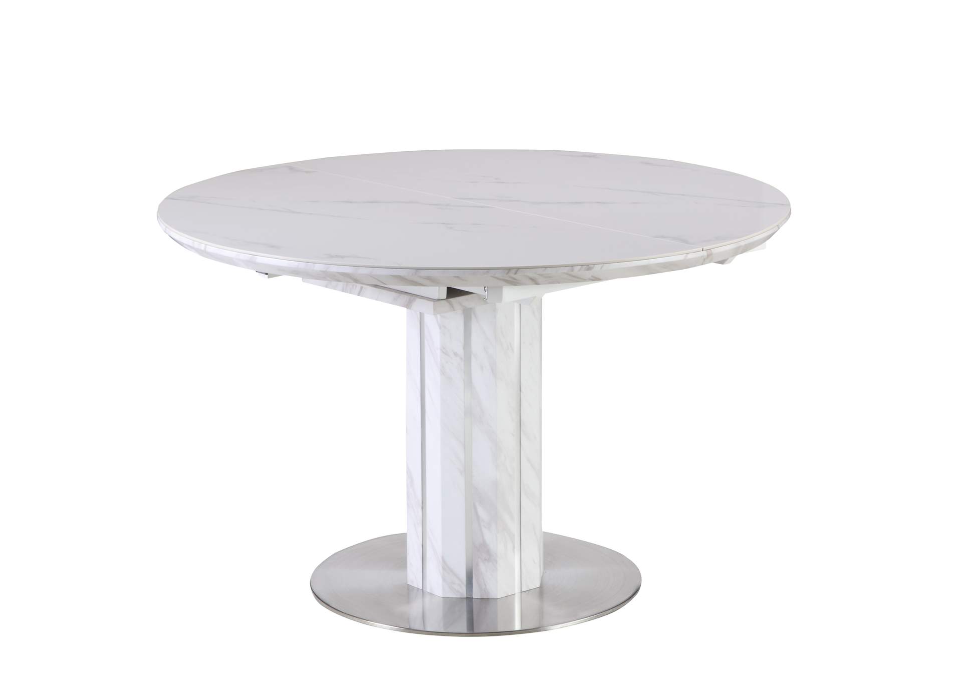 Dining Set With Butterfly-Extendable Marbleized Table & 4 Rocking Chairs image 8