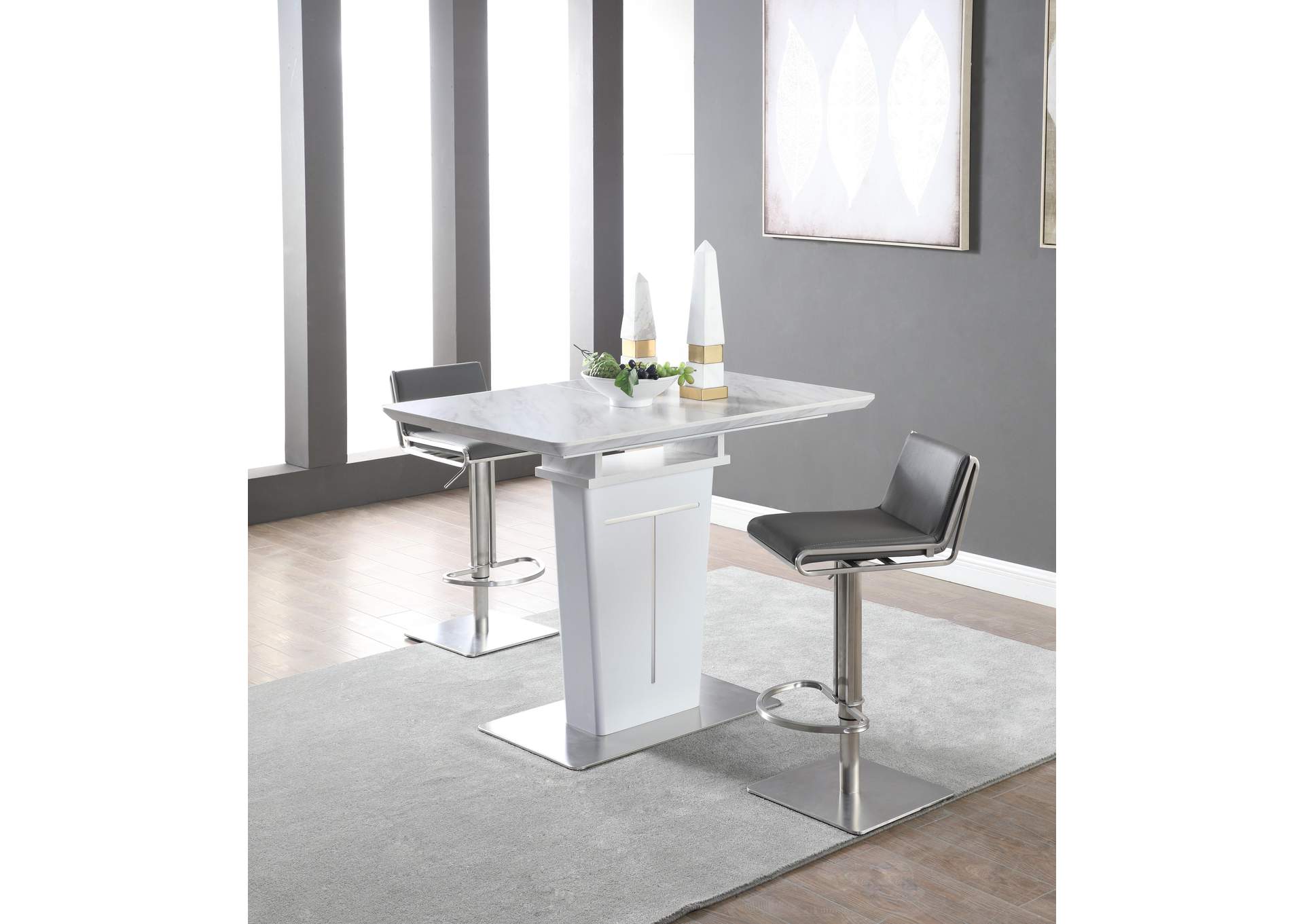 Contemporary Extendable Melamine Counter Table image 5